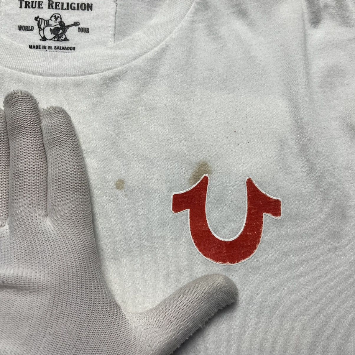 True Religion True Religion Crop Top Tee Streetwear Y2K Big Buddha Logo Size XS / US 0-2 / IT 36-38 - 3 Thumbnail