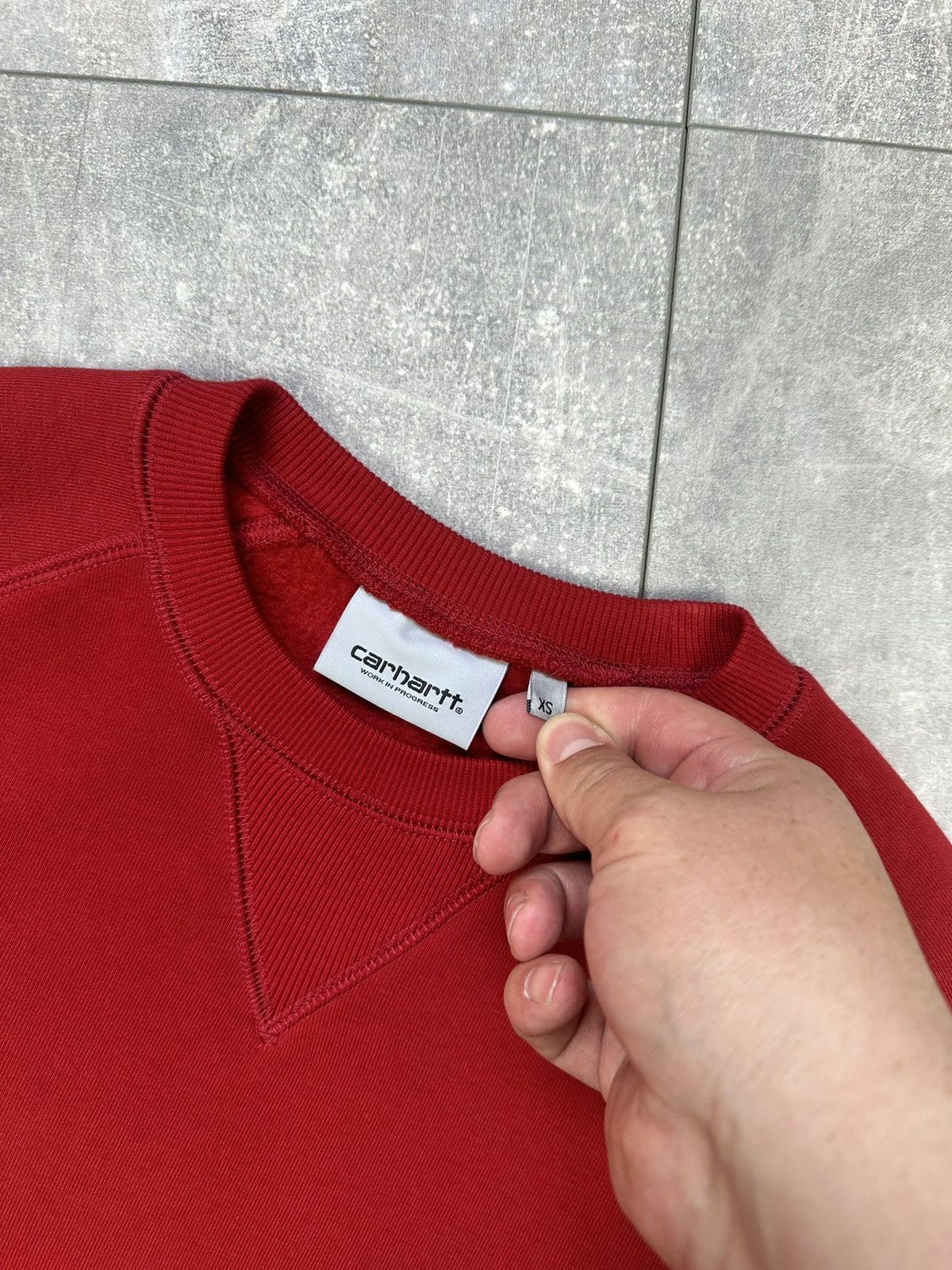 Other Carhartt Red Chase Sweatshirt Small Logo Size US XS / EU 42 / 0 - 8 Thumbnail