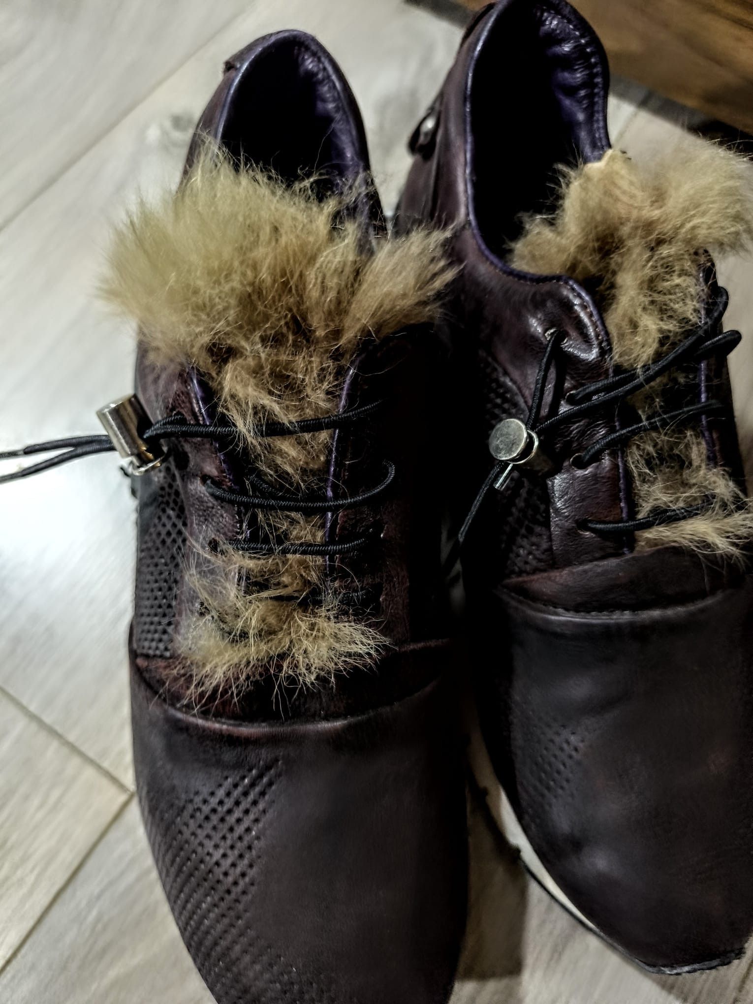 A.S.98 A.S.98 Denastar leather sneakers fur detailed studded Size US 10 / IT 40 - 10 Thumbnail