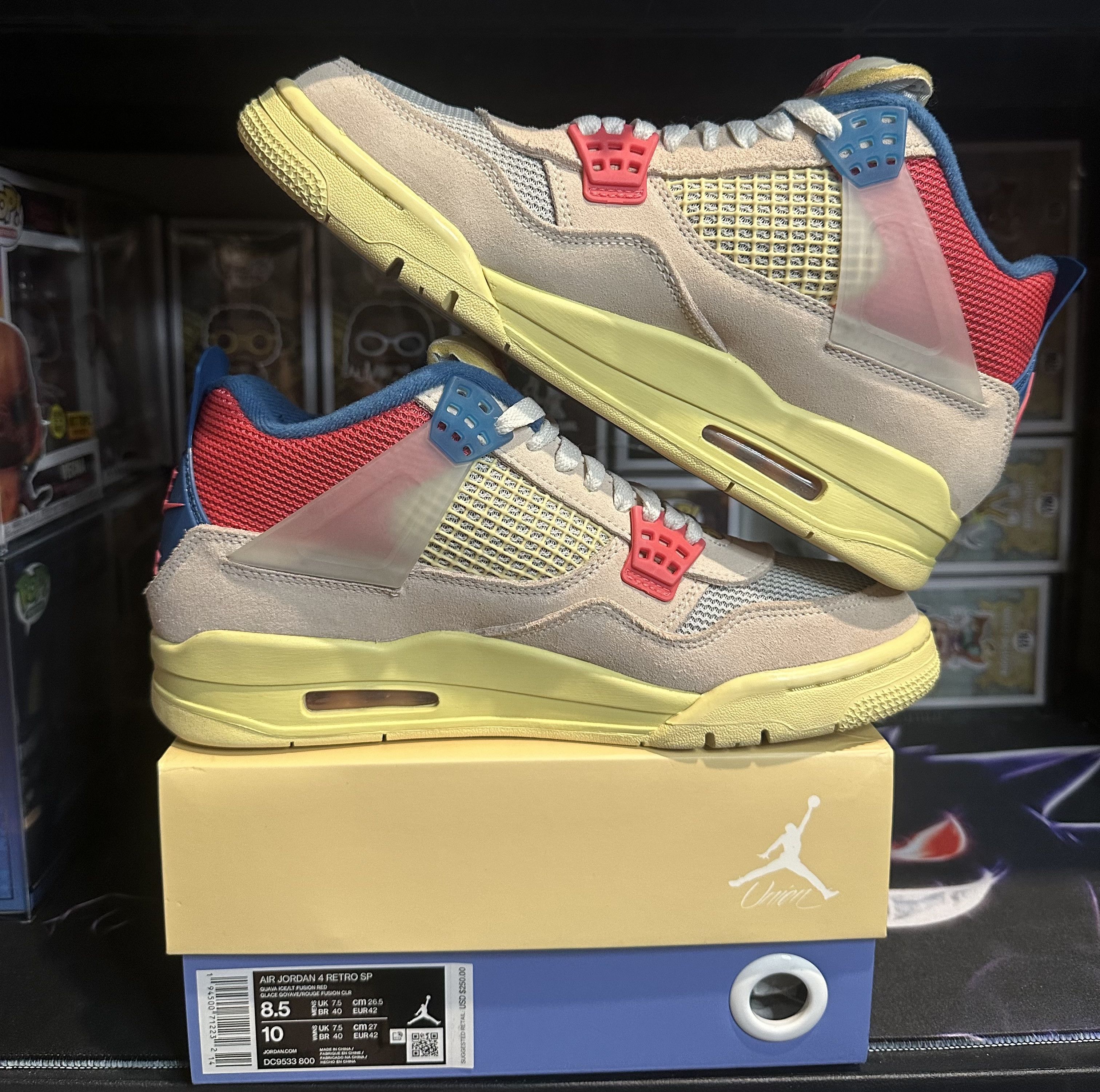 Jordan Brand × Union LA Air Jordan 4 Retro 'Union - Guava Ice' Size US 8.5 / EU 41-42 - 3 Thumbnail