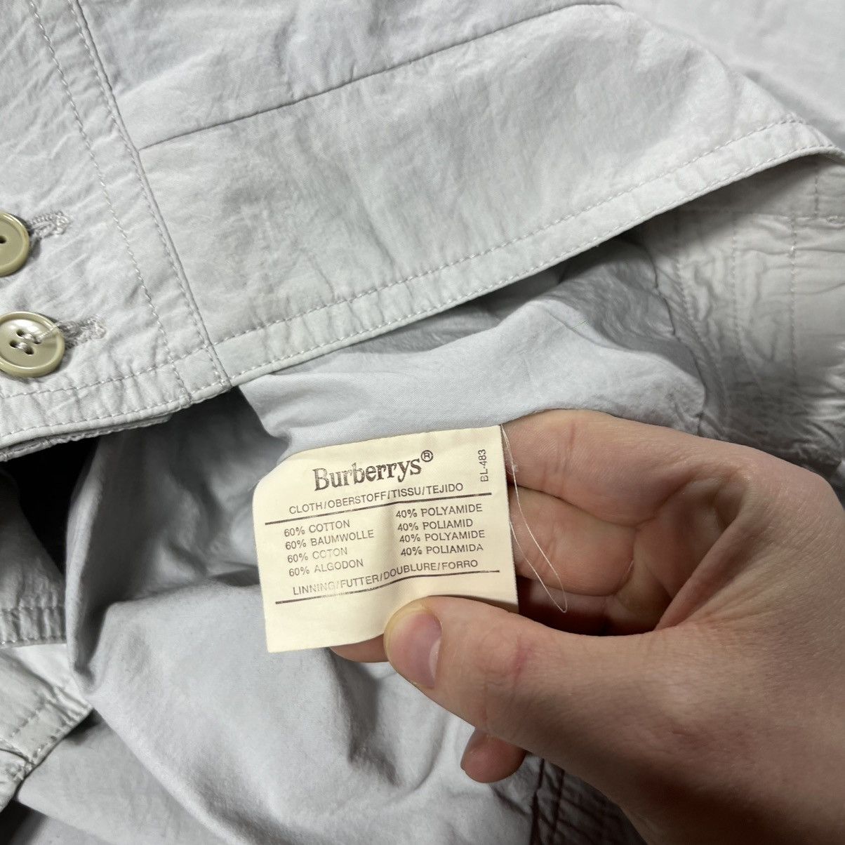 Burberry Burberrys of London 90s Vintage Small Pony Zip Light Jacket Size US XL / EU 56 / 4 - 19 Thumbnail