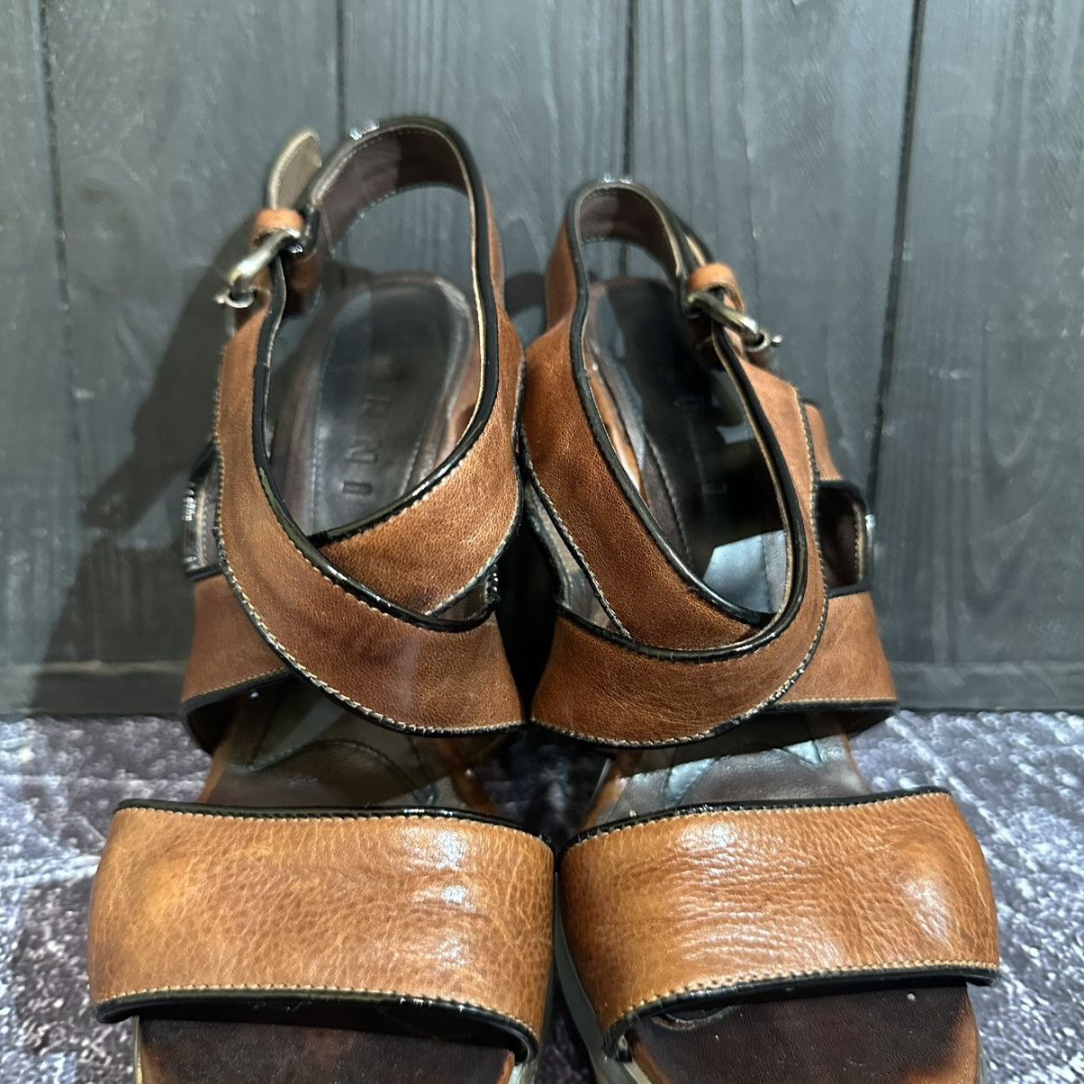 Marni Marni Women’s Leather Slingback Sandals Heels Size 38 Size US 8 / IT 38 - 5 Thumbnail