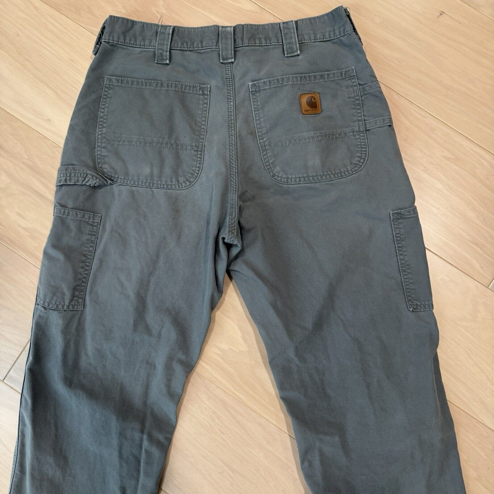 Carhartt × Vintage Vintage Carhartt Pants 32 Green Workwear Carpenters Single Size US 32 / EU 48 - 6 Thumbnail