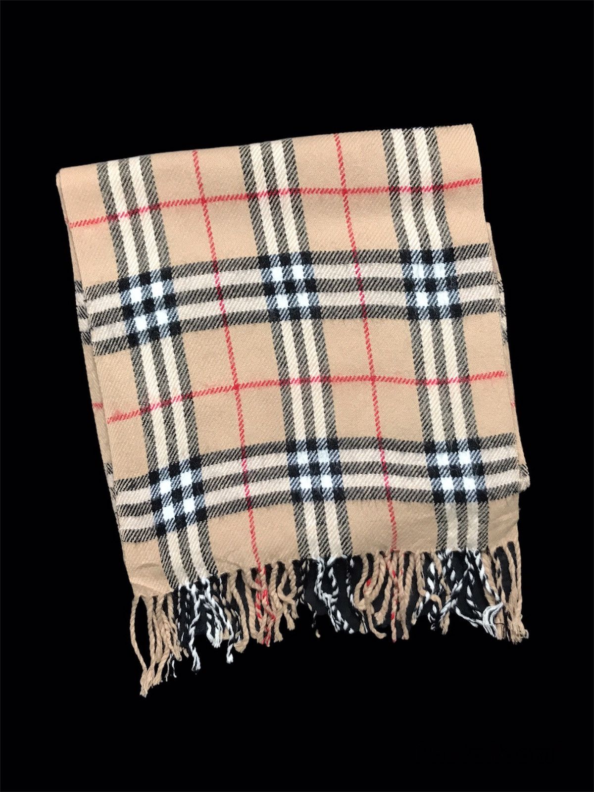 Burberry × Vintage Vintage Burberrys Nova Check Lambswool Scarf/Muffler Size ONE SIZE - 4 Thumbnail