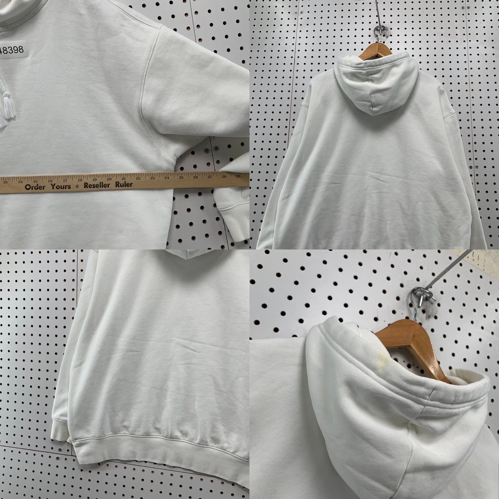 Nike Nike Center Swoosh Hoodie Sweatshirt Mens Medium White Fleece Hooded Pullover Size US M / EU 48-50 / 2 - 9 Thumbnail