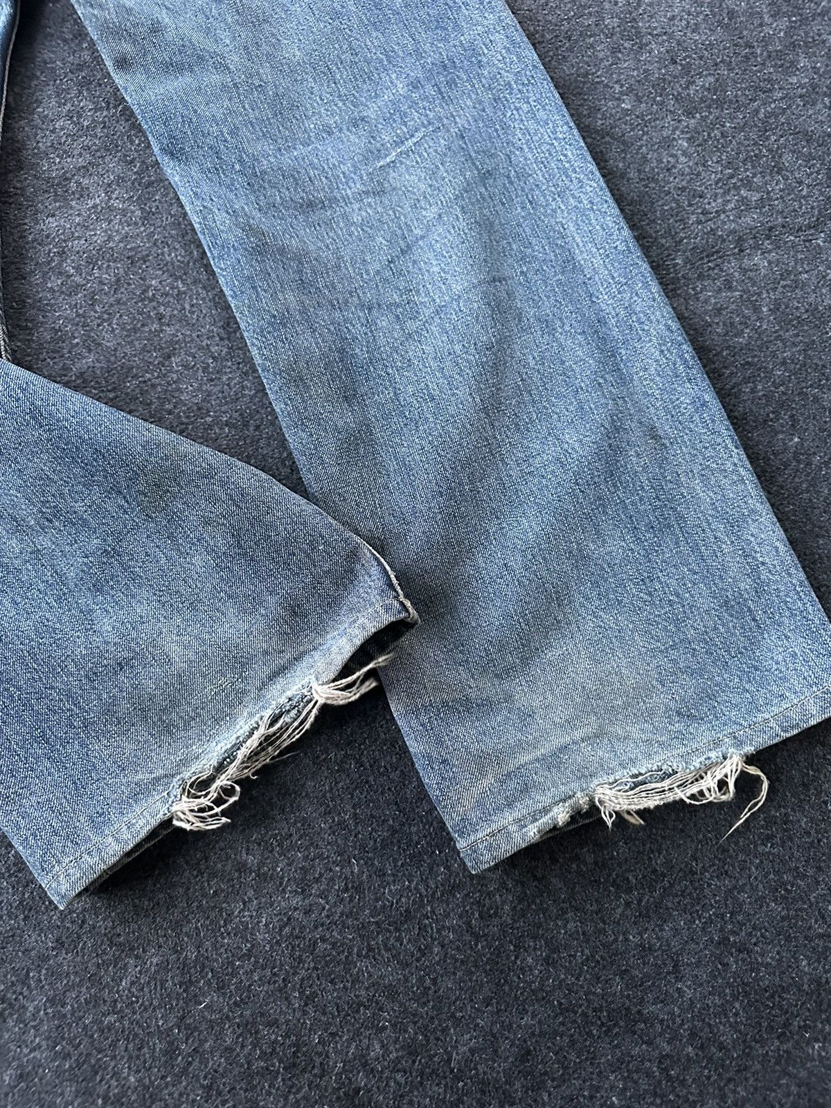 Levi's Vintage 90s Levis 504 Worn Dirty Denim 32x33 D168 Size US 32 / EU 48 - 16 Thumbnail