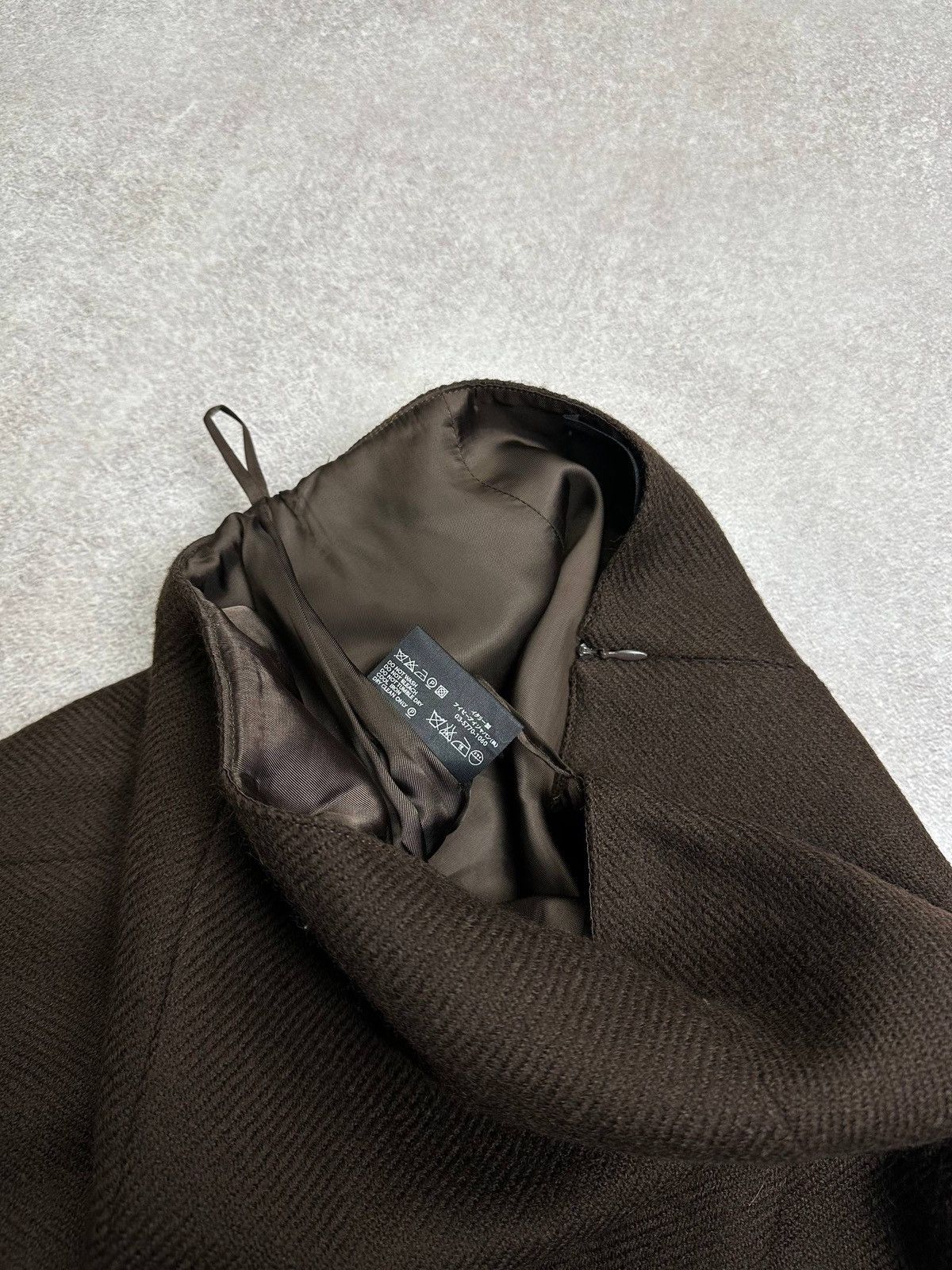Prada PRADA Women’s Brown Wool Skirt Suit Set Blazer Jacket Skirt Size M / US 6-8 / IT 42-44 - 13 Thumbnail