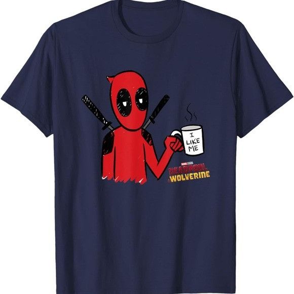 Marvel Comics NEW MARVEL DEADPOOL & WOLVERINE I LIKE ME COFFEE SKETCH T-SH Size US L / EU 52-54 / 3 - 1 Thumbnail