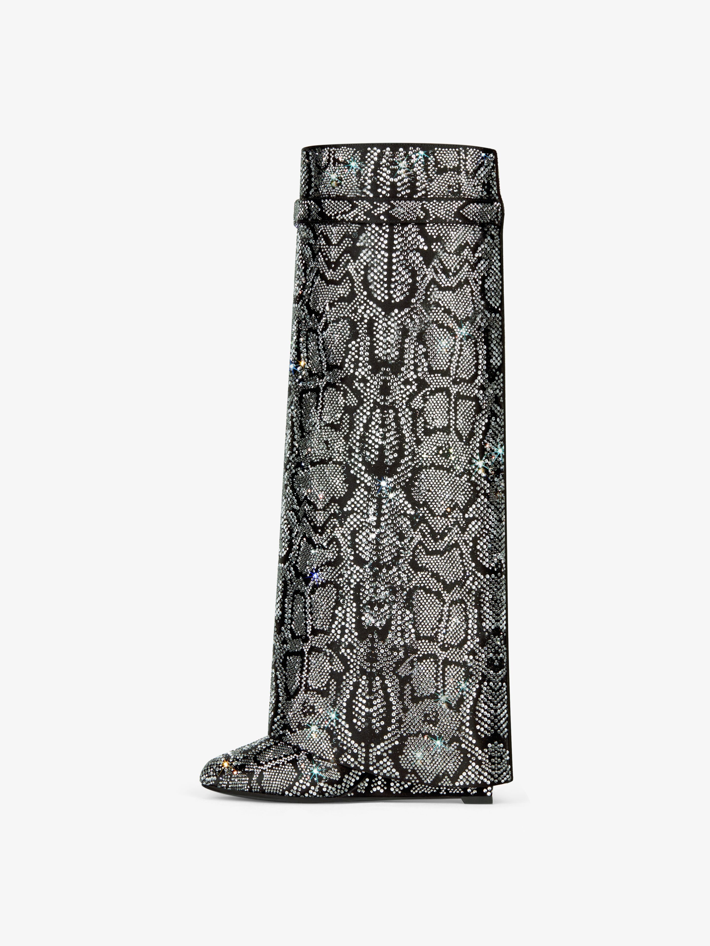 Givenchy o1srvl11e0525 Shark Lock Pant Boots 90mm in Grey/Natural Size US 7 / IT 37 - 5 Thumbnail
