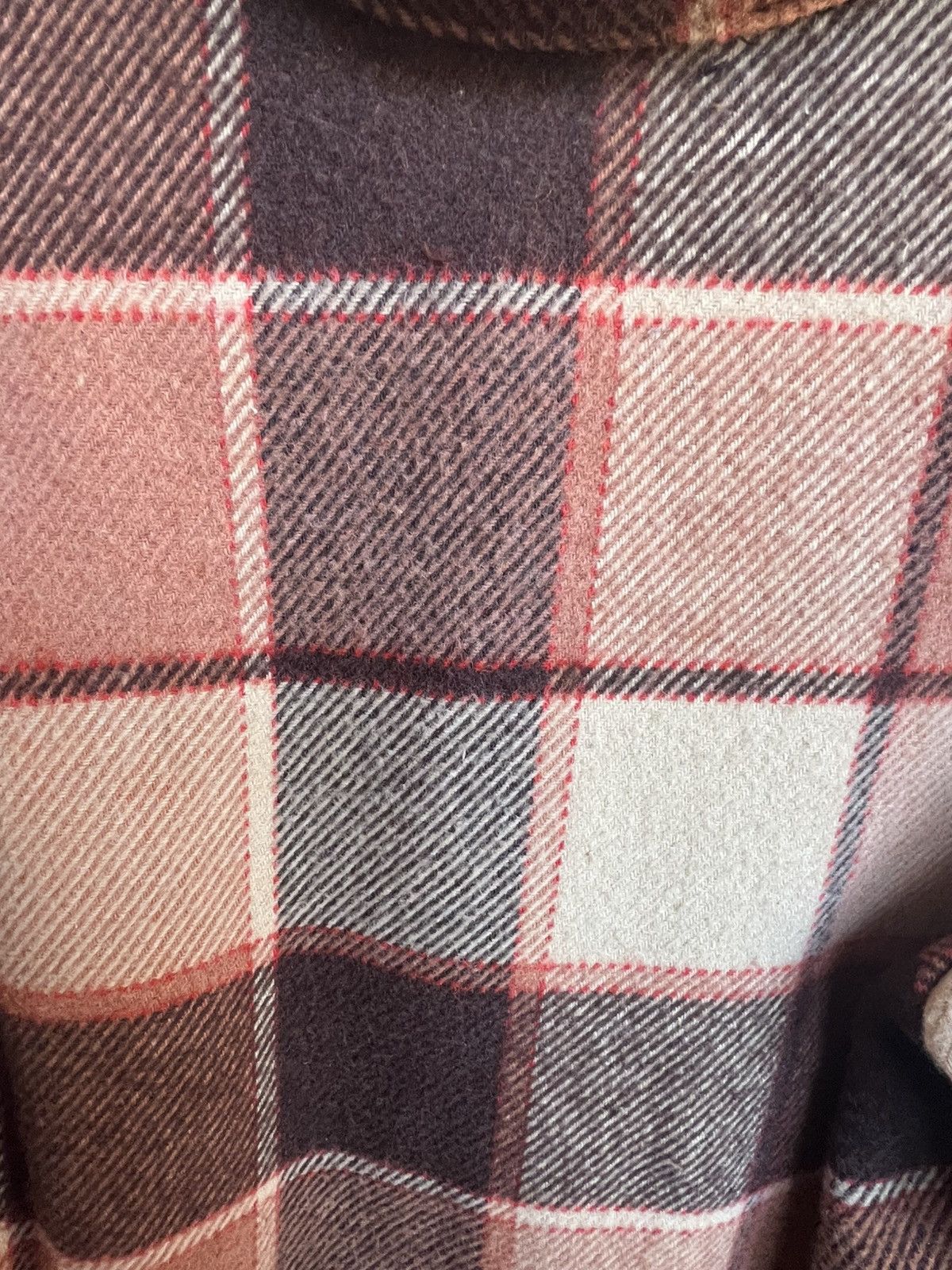 JCPenney Vintage70s rust plaid thick flannel jacket / shirt Med Size US M / EU 48-50 / 2 - 7 Thumbnail