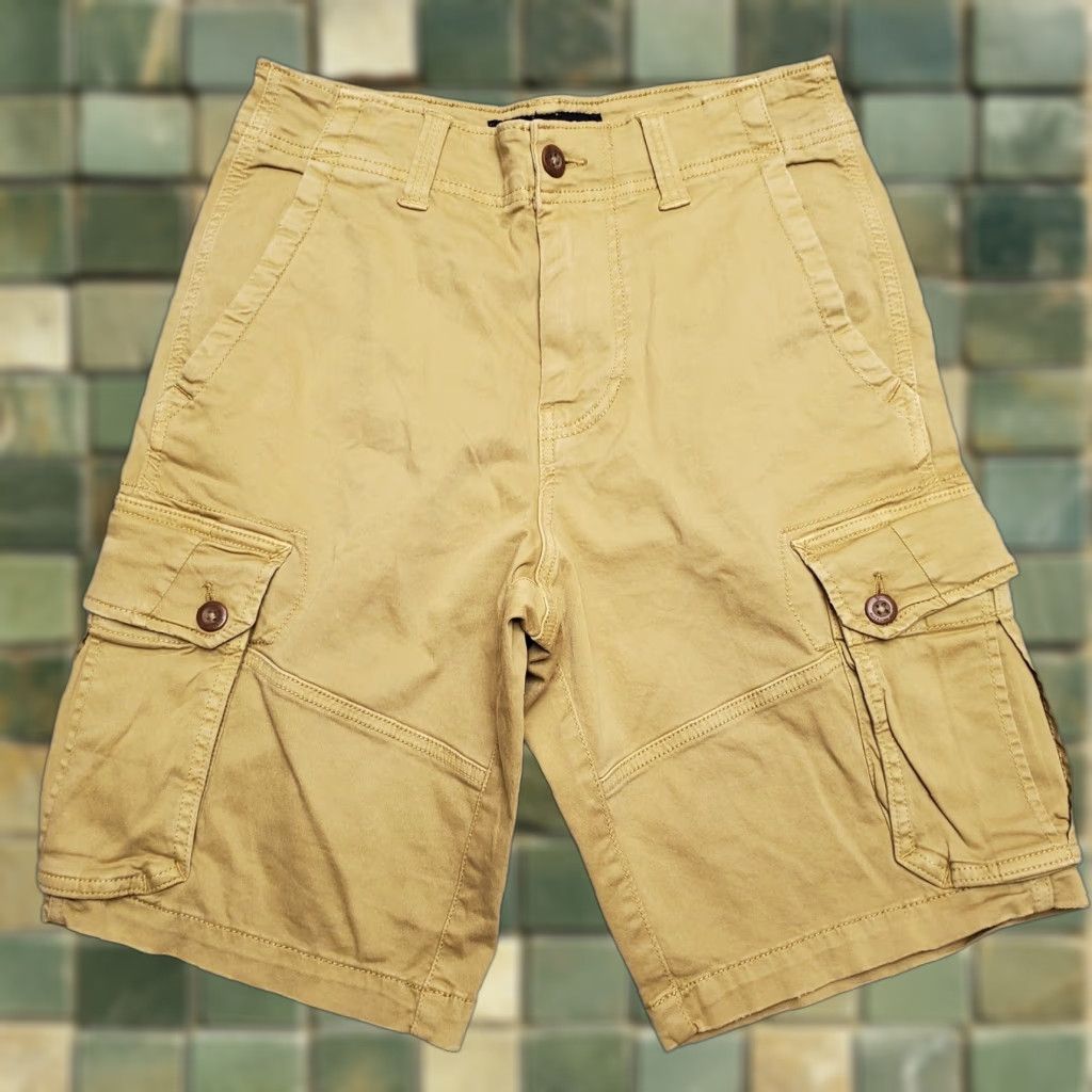 American Eagle Outfitters American Eagle Outfitters Shorts Men 28 Khaki Cargo Stretch Twill Outdoor Casual Size US 28 / EU 44 - 1 Thumbnail