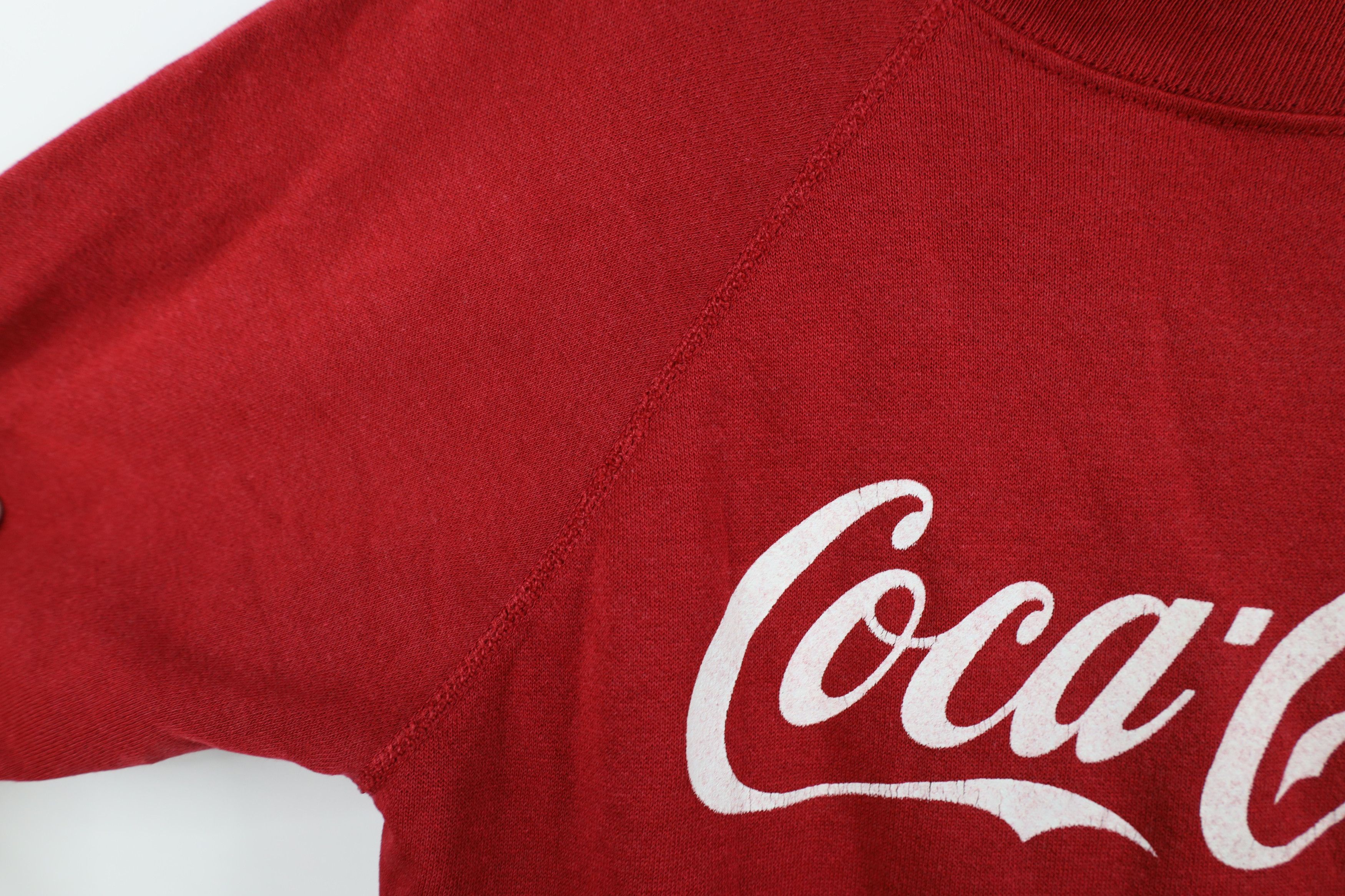 Vintage Vintage 70s 80s Coca Cola Script Crewneck Sweatshirt USA Size US M / EU 48-50 / 2 - 5 Thumbnail