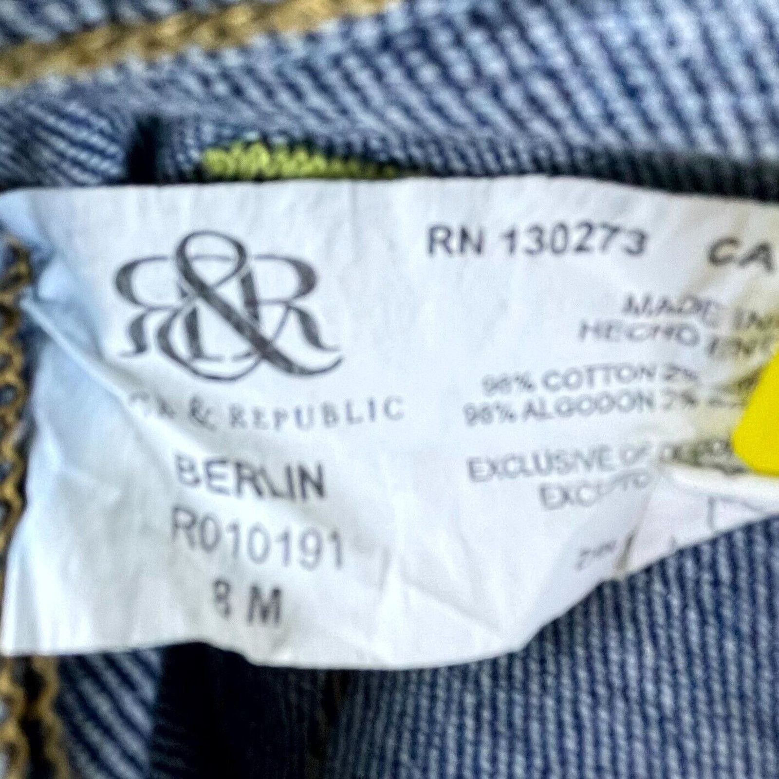 Rock & Republic Rock & Republic Jeans Womens 8 Berlin Distressed Skinny Size 30" / US 8 / IT 44 - 10 Thumbnail