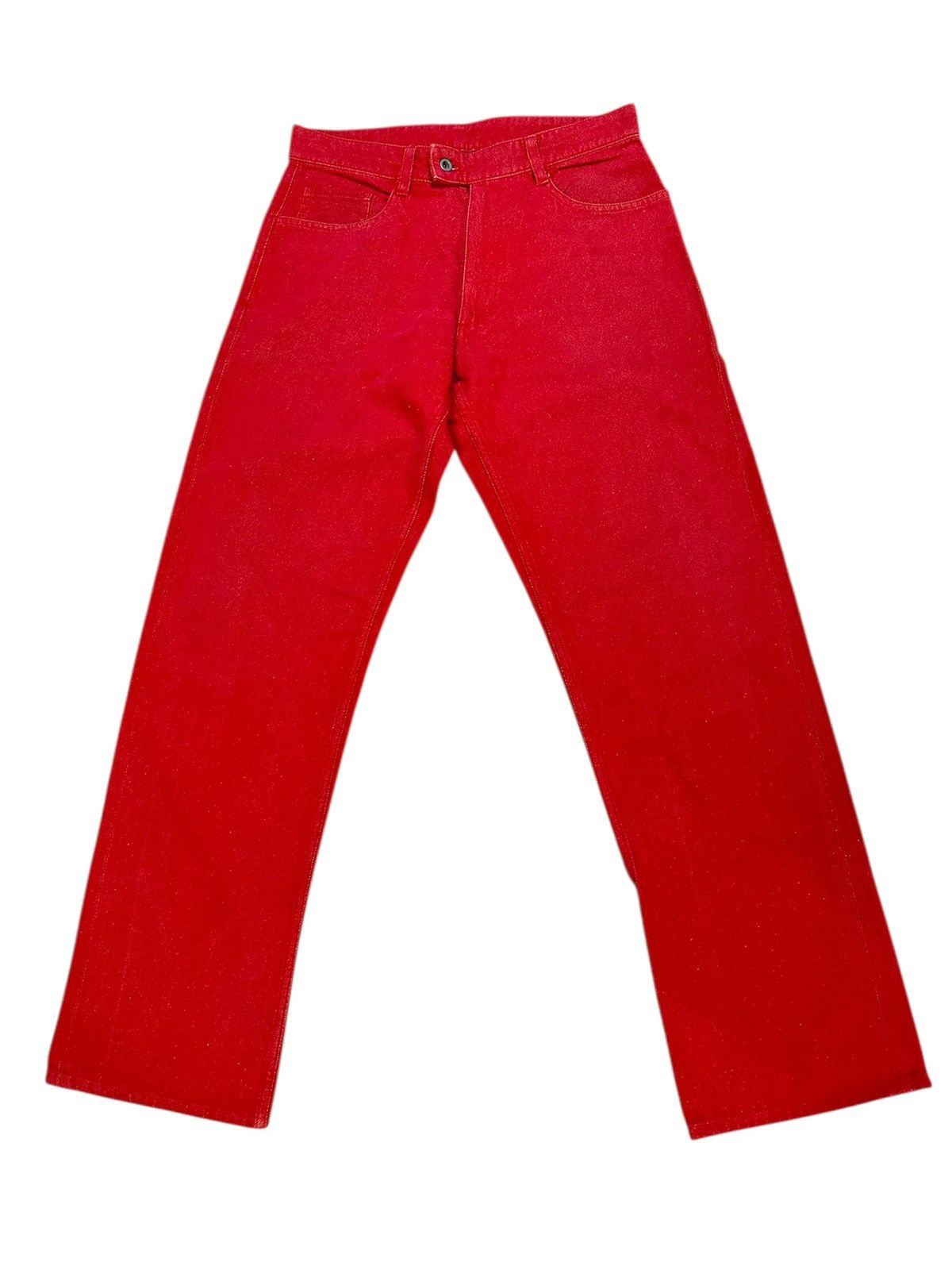 Issey Miyake ISSEY MIYAKE RED JEANS Size US 30 / EU 46 - 1 Thumbnail