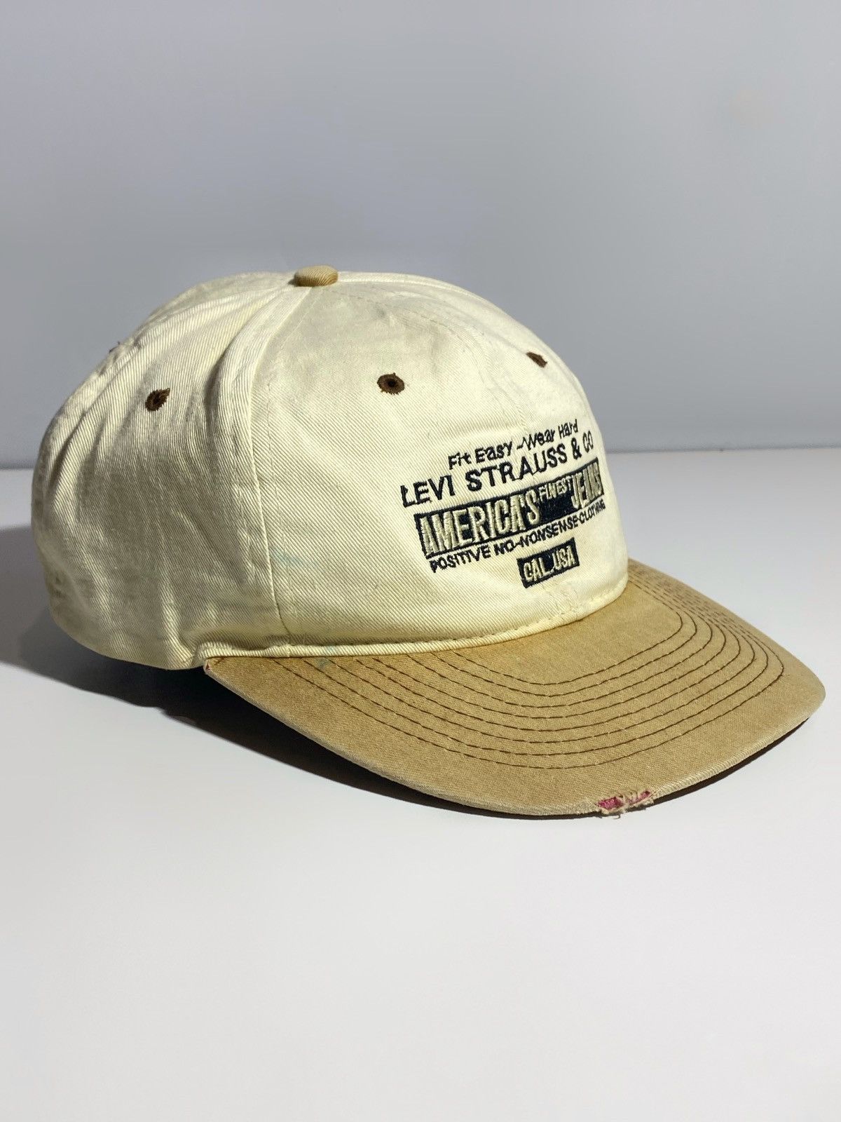 Levi's Vintage 70s 80s Rare Levi’s USA Distressed Baseball Cap Size ONE SIZE - 6 Thumbnail
