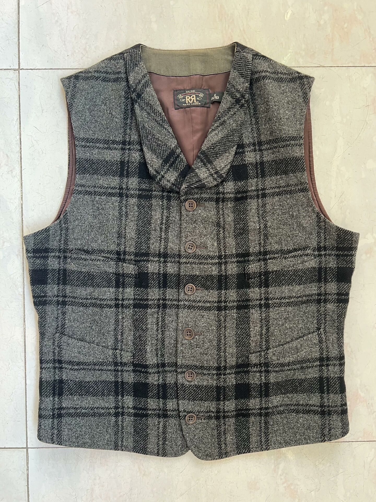 RRL Ralph Lauren RRL Vintage Plaid Vest Size M Size US M / EU 48-50 / 2 - 1 Thumbnail