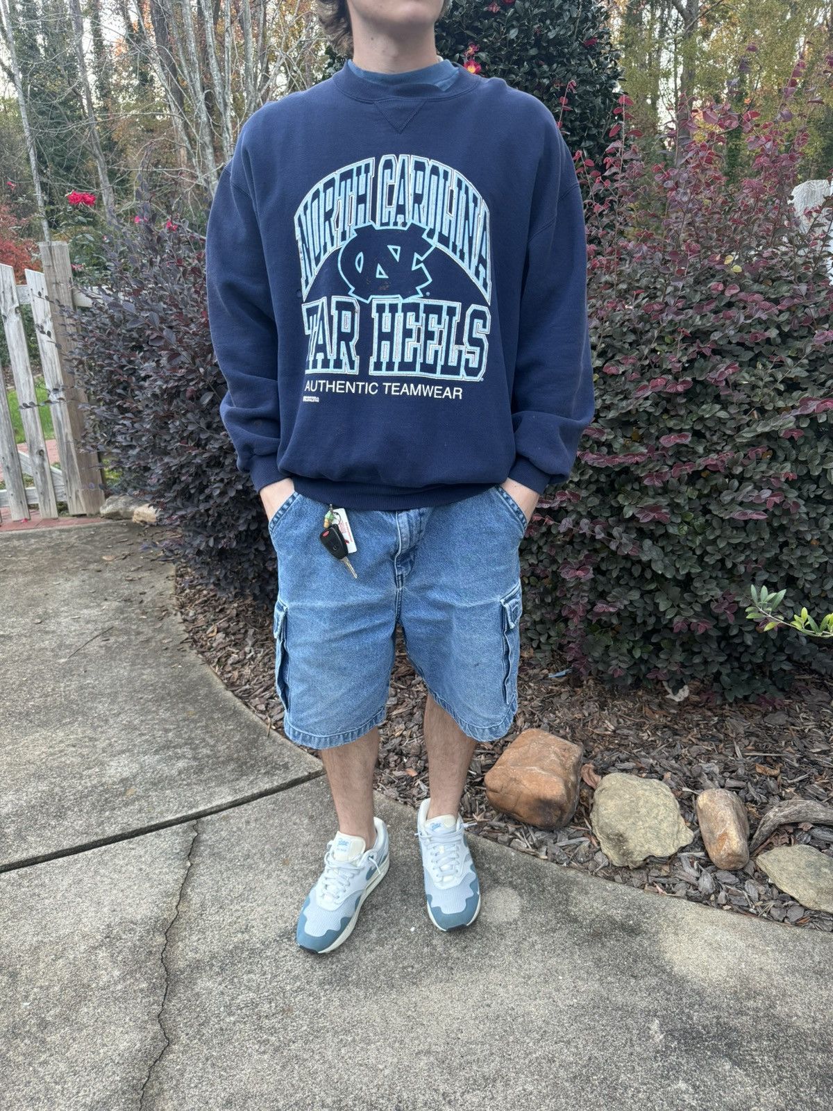 Russell Athletic 90s UNC Tar Heels Russell Athletics Distressed Crewneck Size US XL / EU 56 / 4 - 2 Thumbnail