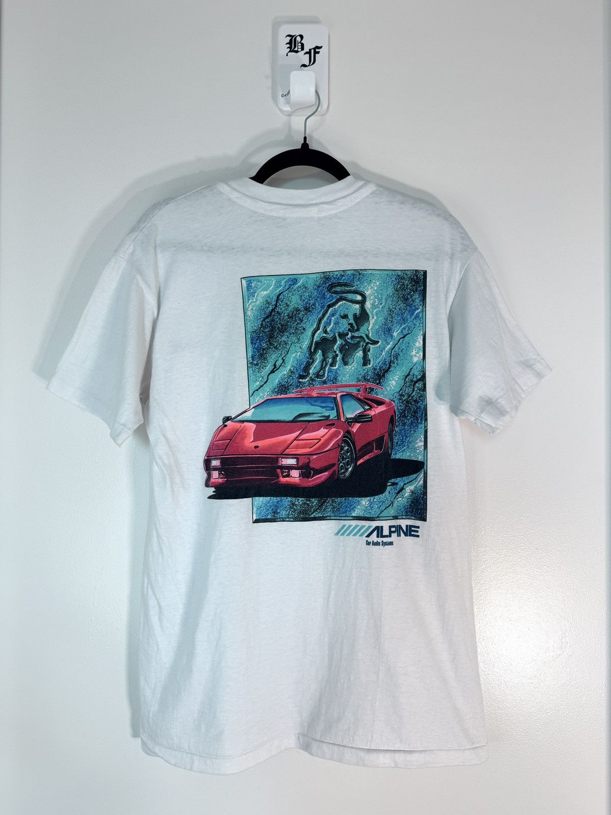 Vintage Vintage Lamborghini Diablo Alpine T Shirt Size US L / EU 52-54 / 3 - 1 Thumbnail