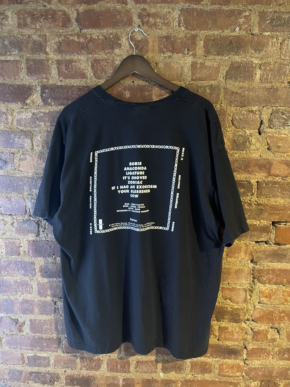 Supreme x Melvins Bullhead Tee Black Supreme x Melvins