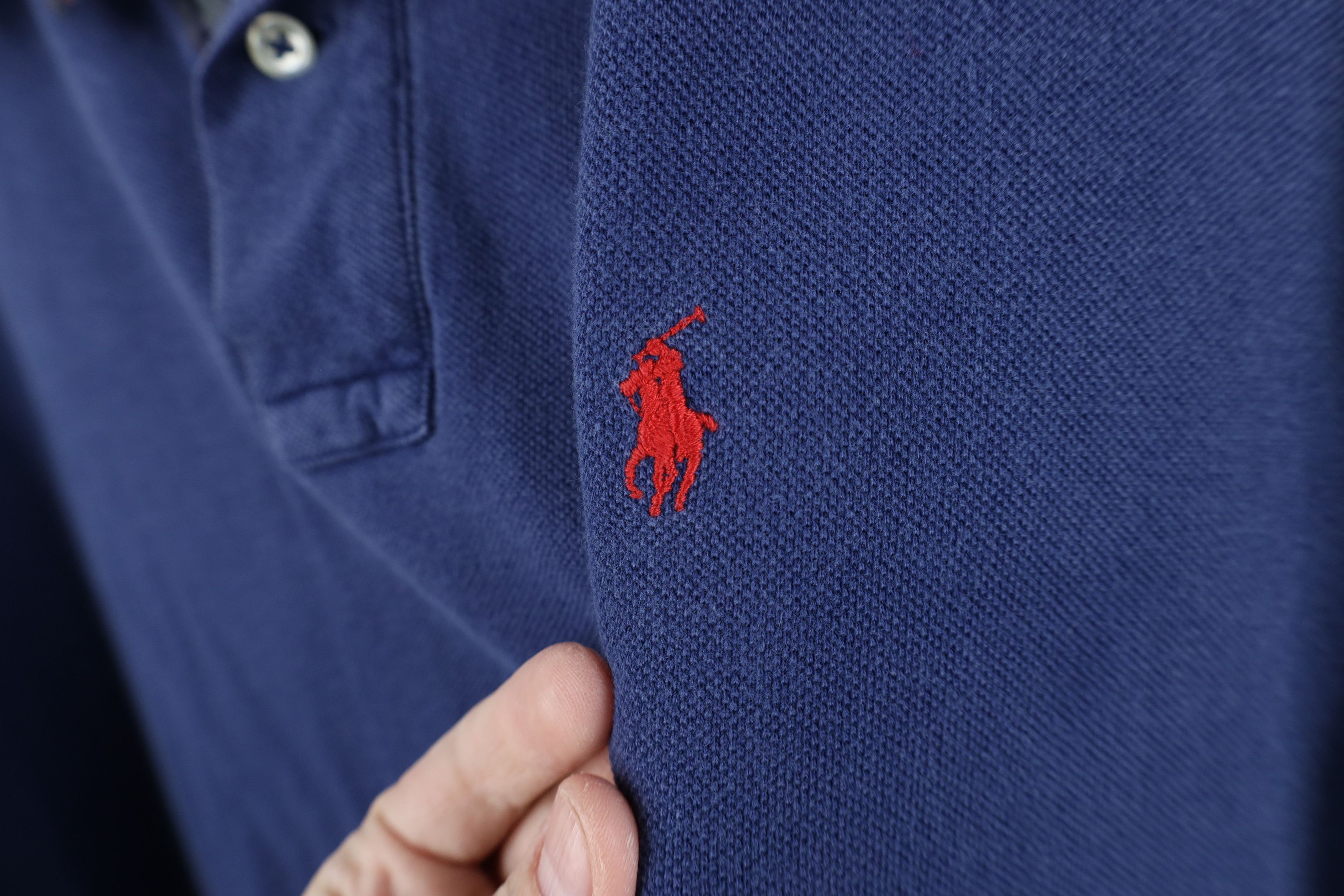 Polo Ralph Lauren Vintage 90s Ralph Lauren Long Sleeve Rugby Polo Shirt Cotton Size US XXL / EU 58 / 5 - 4 Thumbnail