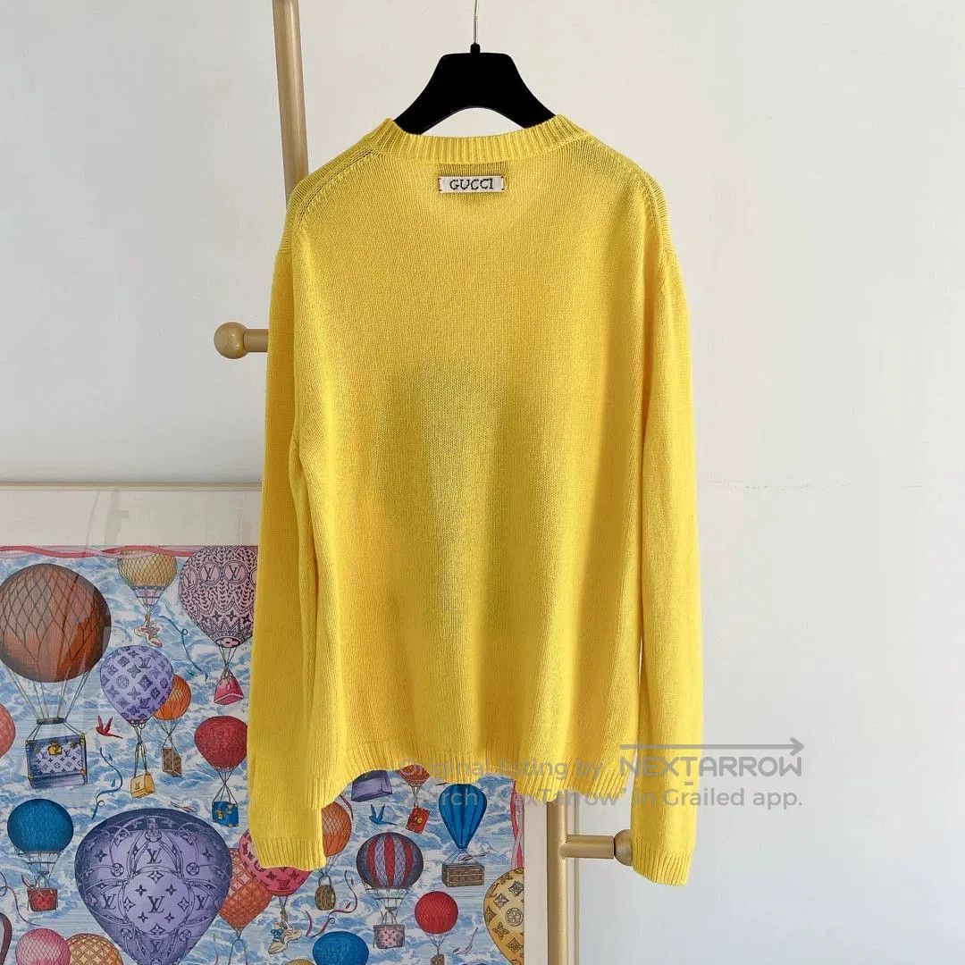 Gucci Yellow Cartoon Character Long Sleeve Sweater. Size US M / EU 48-50 / 2 - 2 Thumbnail