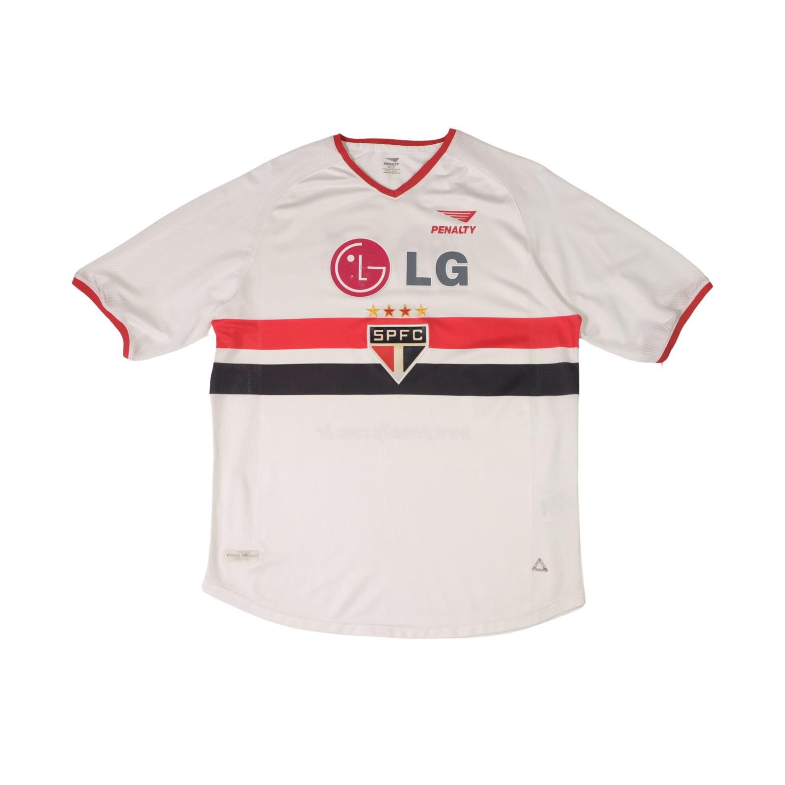 Penalty 2002/03 Sao Paulo Brazil Home Shirt (L) Size US L / EU 52-54 / 3 - 1 Thumbnail