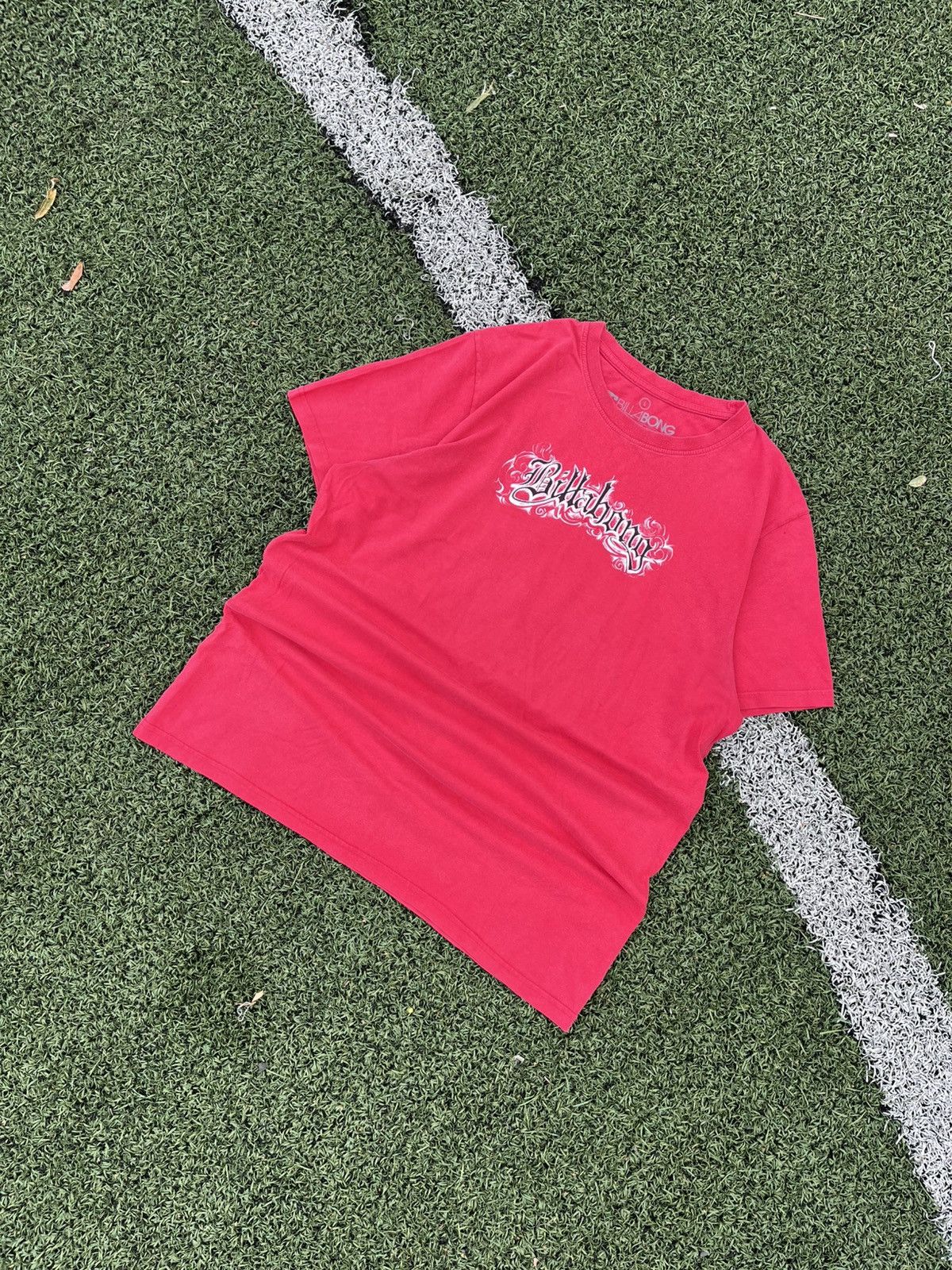 Billabong Billabong Y2K Red Tee Tribal Logo Double Sided Size US L / EU 52-54 / 3 - 4 Thumbnail