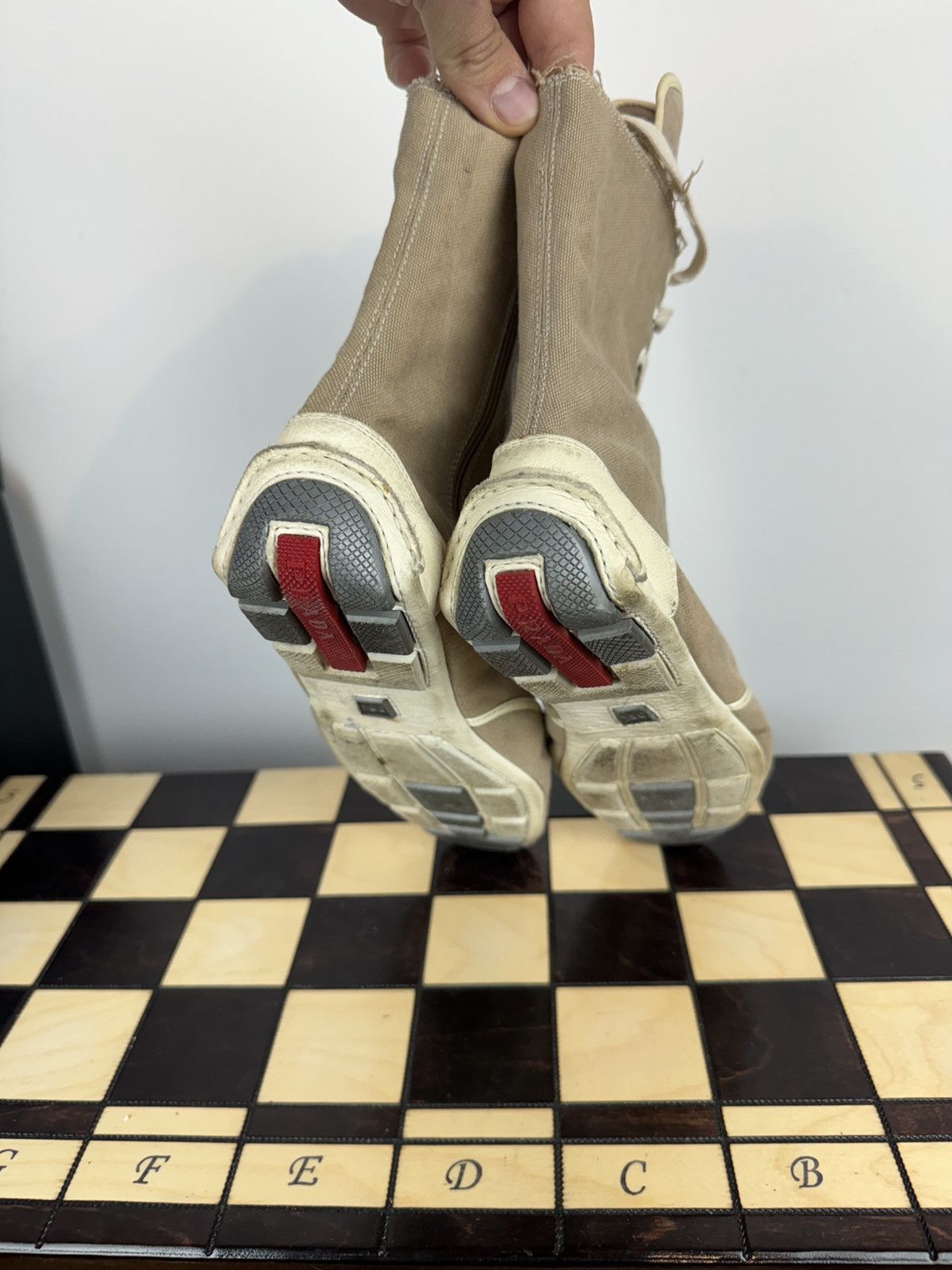 Prada Boxing boots Prada 2006 red tab original luxury item Size US 8.5 / IT 38.5 - 2 Thumbnail