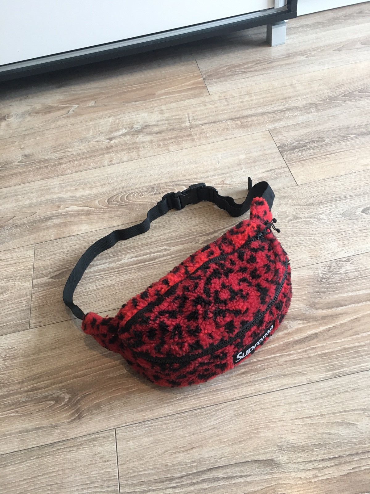 Supreme Supreme Leopard Fleece Waist Bag | Grailed