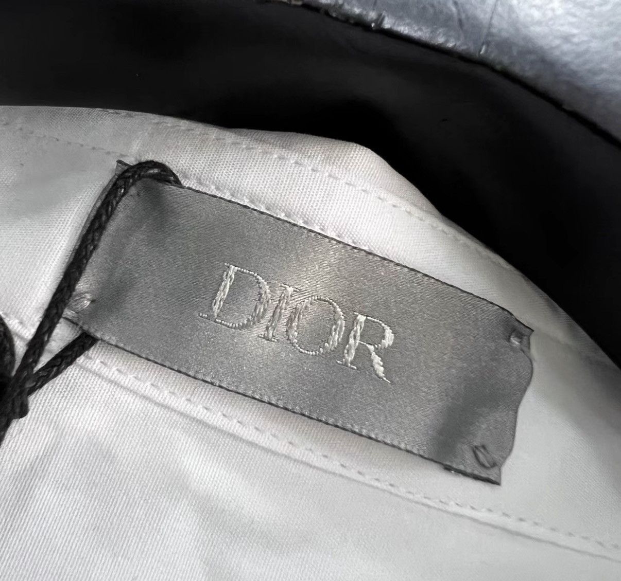 Dior Dior White Embroidered Mini Logo Shirt J41 Size S / US 4 / IT 40 - 3 Thumbnail