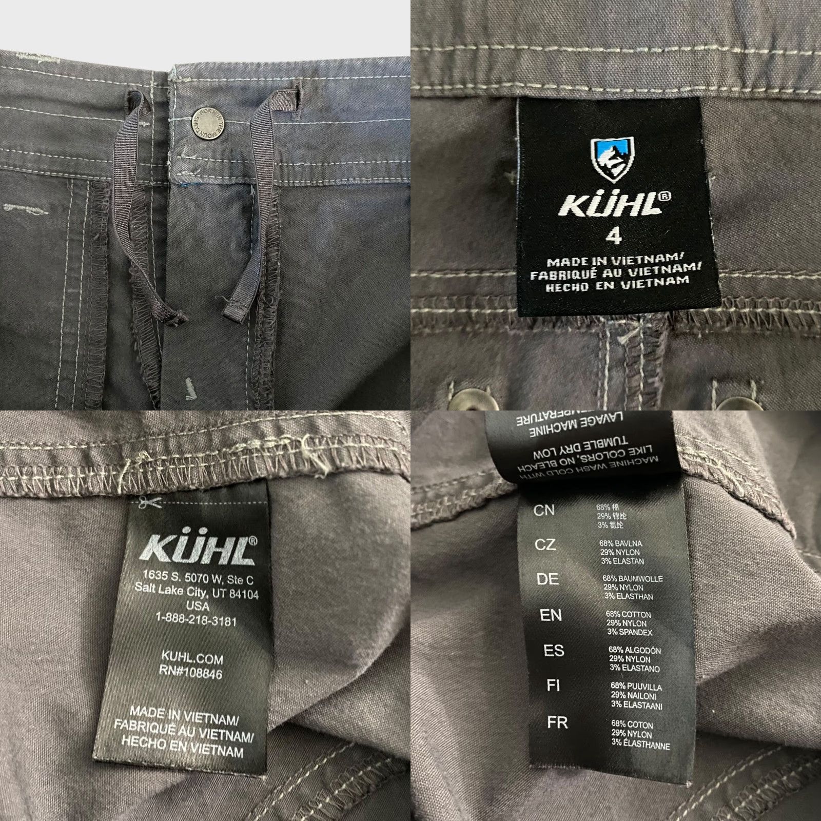 Vintage VINTAGE Kuhl Free Range Cargo Capri Pants Gray Women's Size 4 Hiking Travel Outdoor Size 27" / US 4 / IT 40 - 8 Thumbnail