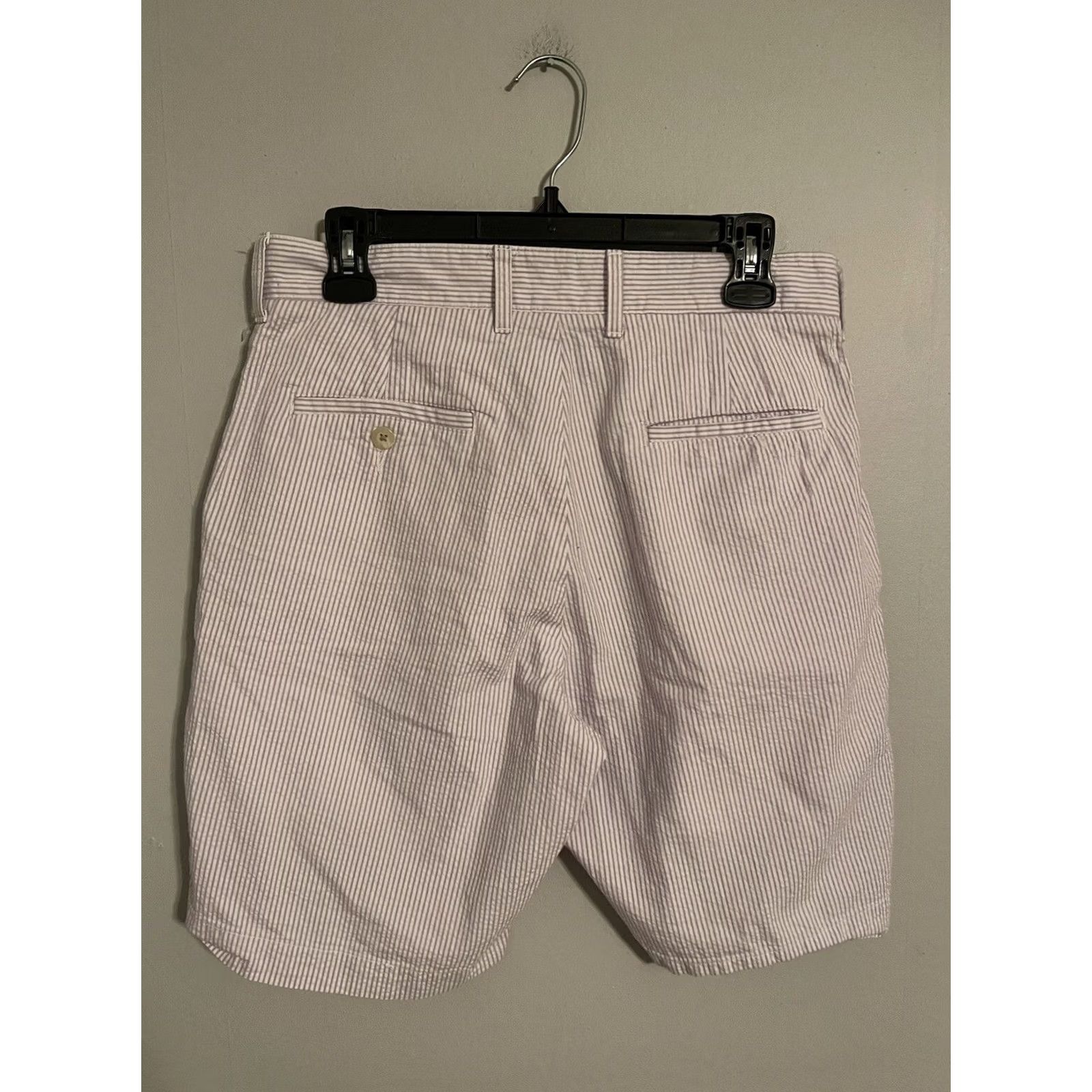 Bills Khakis Bills Khakis Chino Shorts Parker Standard Fit Pastel Seersucker Purple Mens 30 Size US 30 / EU 46 - 3 Thumbnail