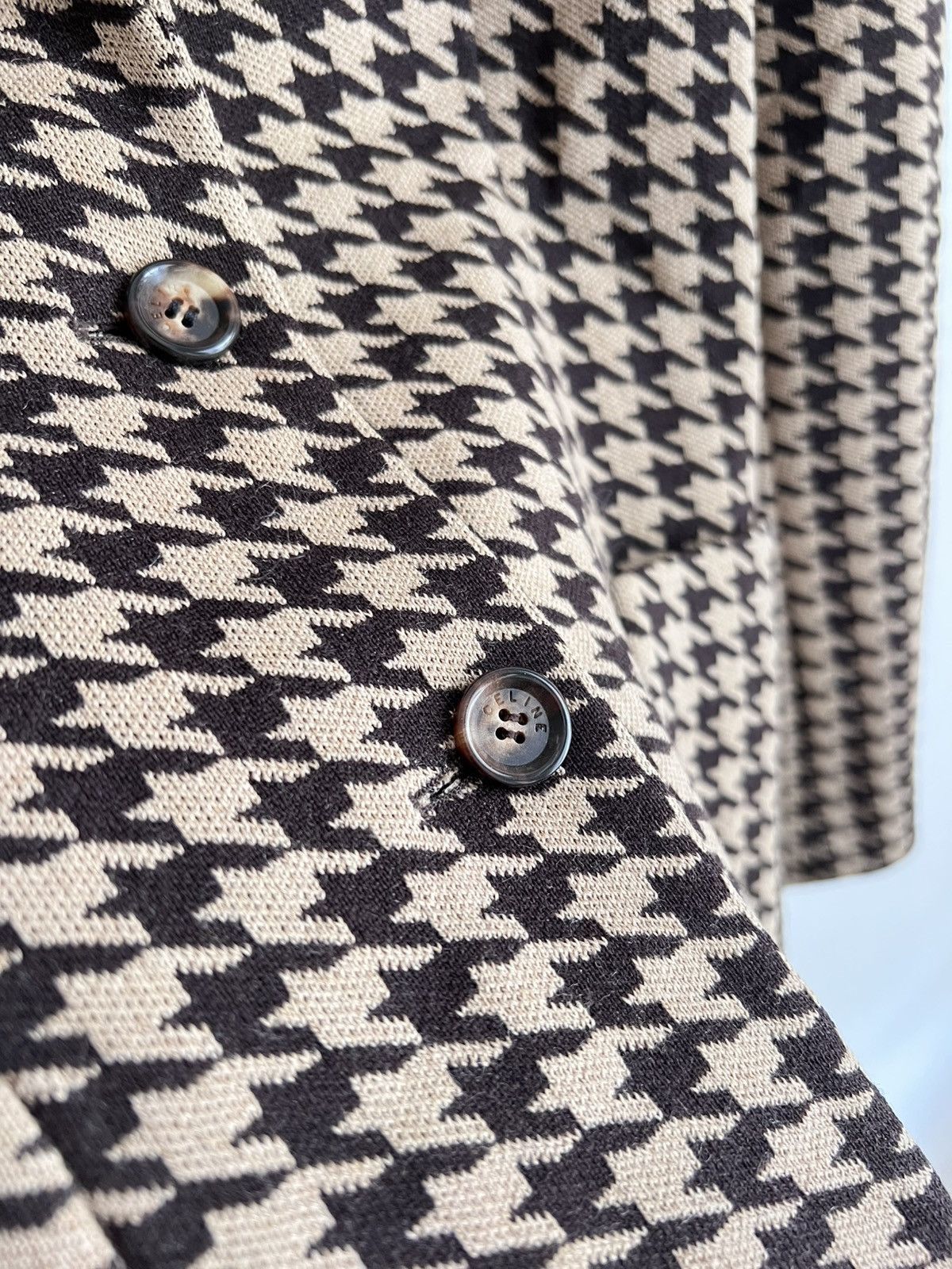 Celine Vintage Celine Houndstooth pattern suit Size L / US 10 / IT 46 - 4 Thumbnail