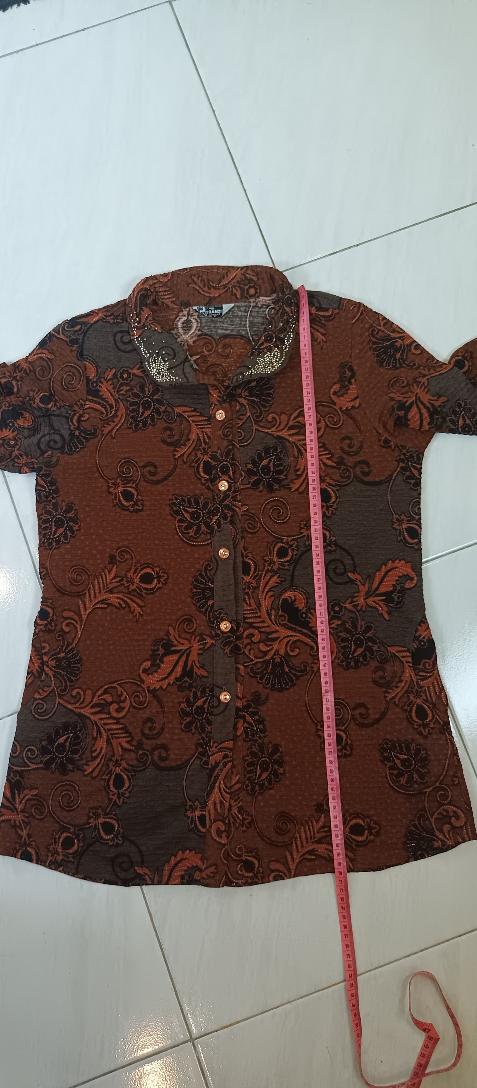 Designer × Japanese Brand × Vintage SSAMZIE Ladies Undefined Pleates Blouses Style Issey Size L / US 10 / IT 46 - 7 Thumbnail
