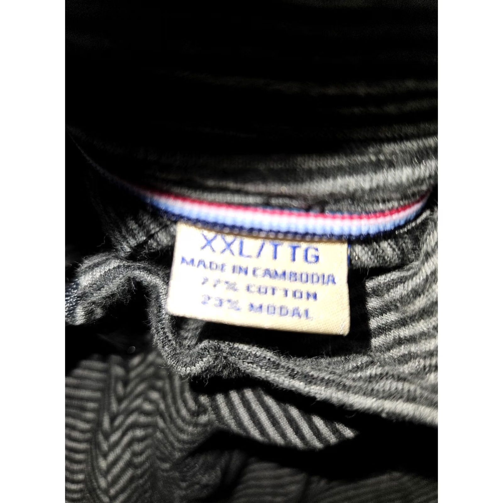 Tommy Bahama VINTAGE Tommy Bahama Pullover Shirt Mens 2XL Gray Striped Quarter Zip Long Sleeve Casual Size US XXL / EU 58 / 5 - 2 Thumbnail