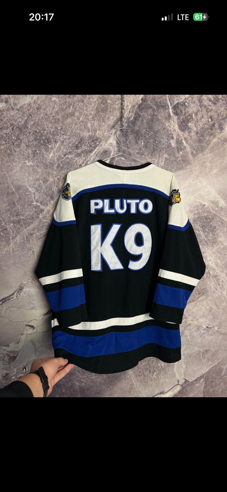Disney Crazy Y2K! Vintage Disney Pluto K9 ice hockey jersey ! Size US M / EU 48-50 / 2 - 11 Thumbnail