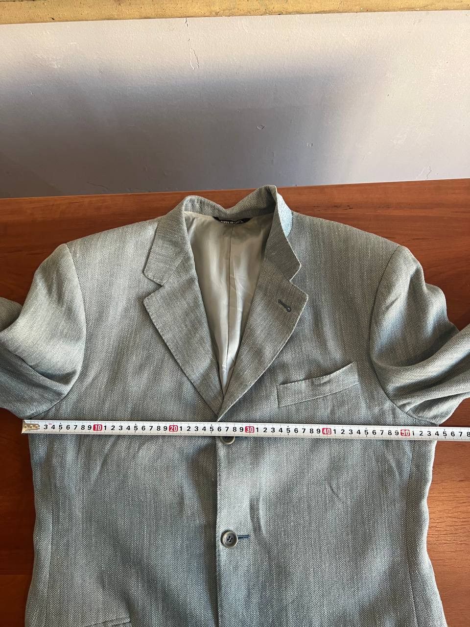 Celine 80/90’s CELINE HOMME RARE GREY MENS LINEN BLAZER JACKET 48 Size US L / EU 52-54 / 3 - 19 Thumbnail