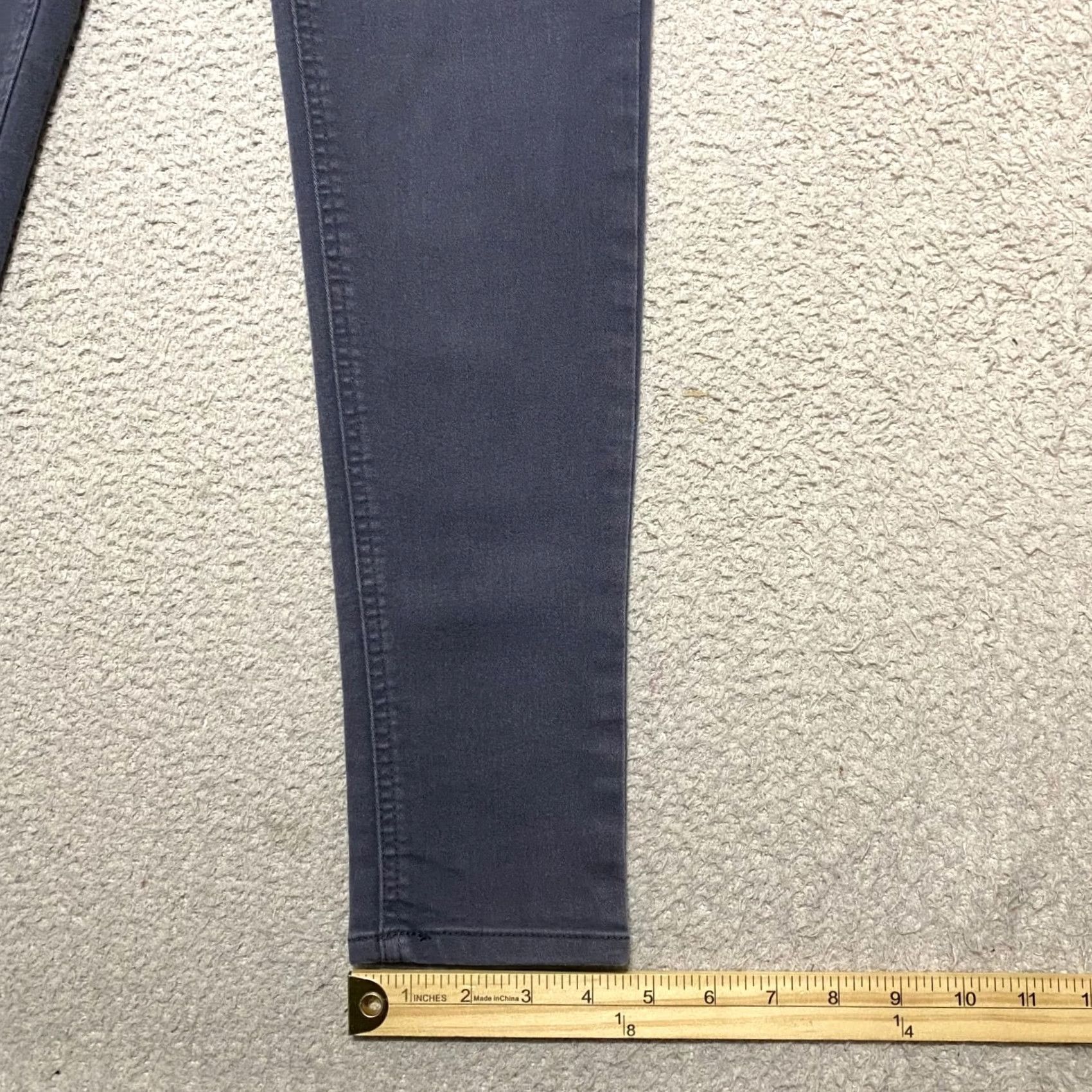 Vintage Democracy Jeans Womens Gray Skinny Regular 28in Medium Wash Denim Stretch 5-Pocket Design Jeans Women Boys Girls Mens Size 26" / US 2 / IT 38 - 5 Thumbnail