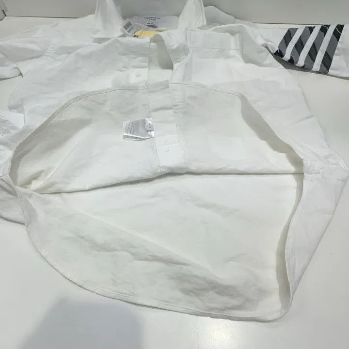 Thom Browne Thom Browne Long Sleeve Oxford Shirt - White -2507 Size US S / EU 44-46 / 1 - 5 Thumbnail