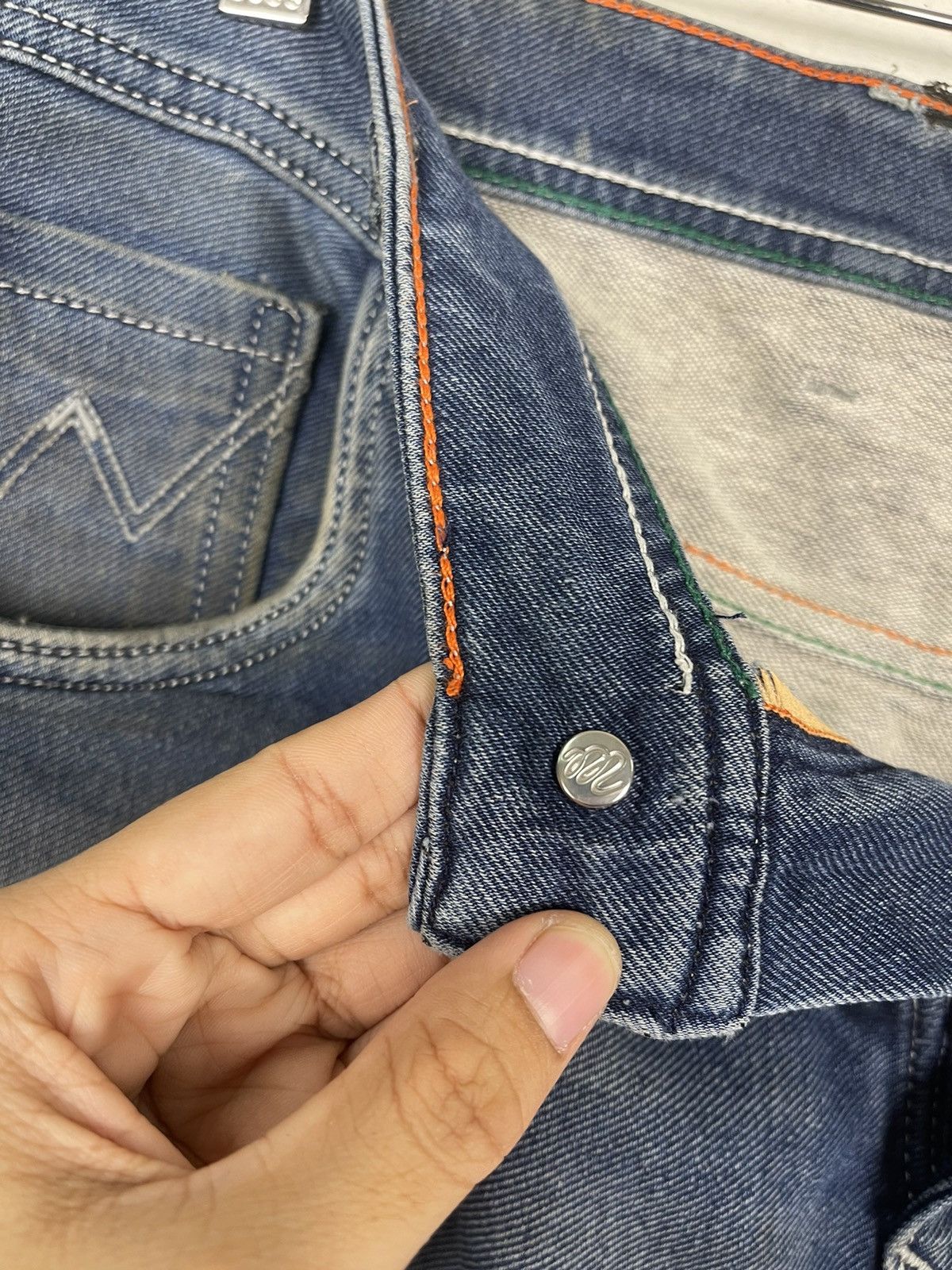 If Six Was Nine Wrangler Stone Wash Zipper Fly Denim Jeans W40 Size US 40 / EU 56 - 14 Thumbnail