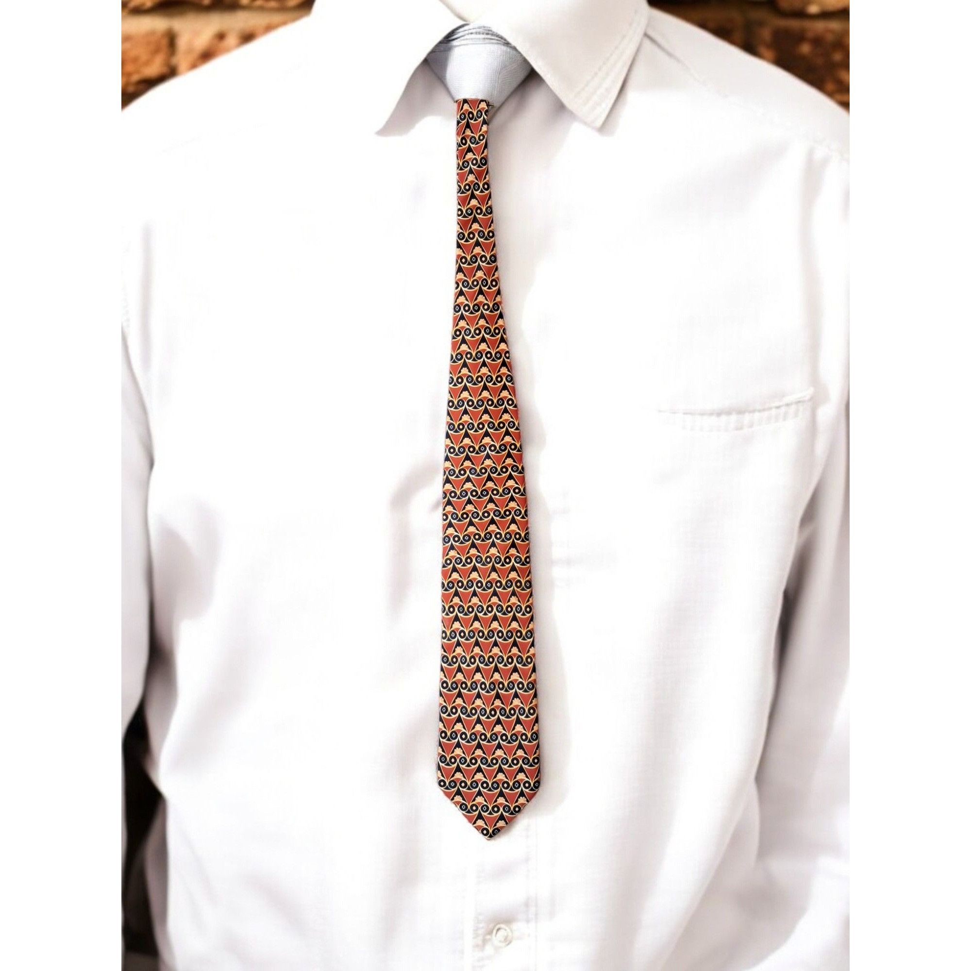 Vintage Ricci Como Firenze 100% Silk Tie—Vintage 1990s Italian Luxur Size ONE SIZE - 1 Thumbnail