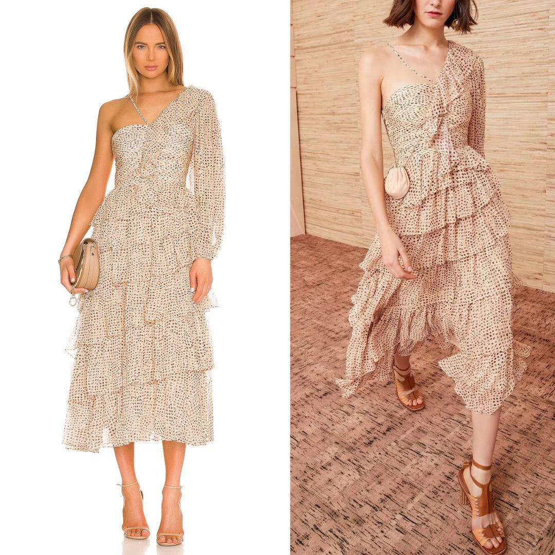Ulla Johnson Ulla Johnson Ikat Leopard Dot Silk Ruffle Hazel Gown Size XS / US 0-2 / IT 36-38 - 1 Thumbnail