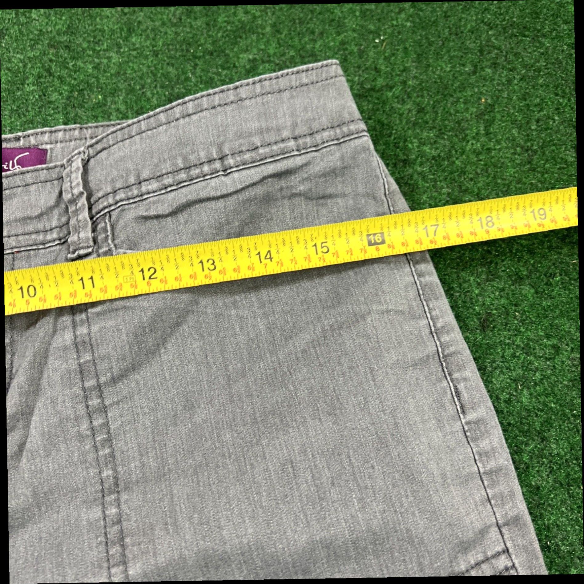 Gloria Vanderbilt Gloria Vanderbilt MONA Size 8 Petite Gray Straight Leg Dress Women's Pants Size 30" / US 8 / IT 44 - 7 Thumbnail
