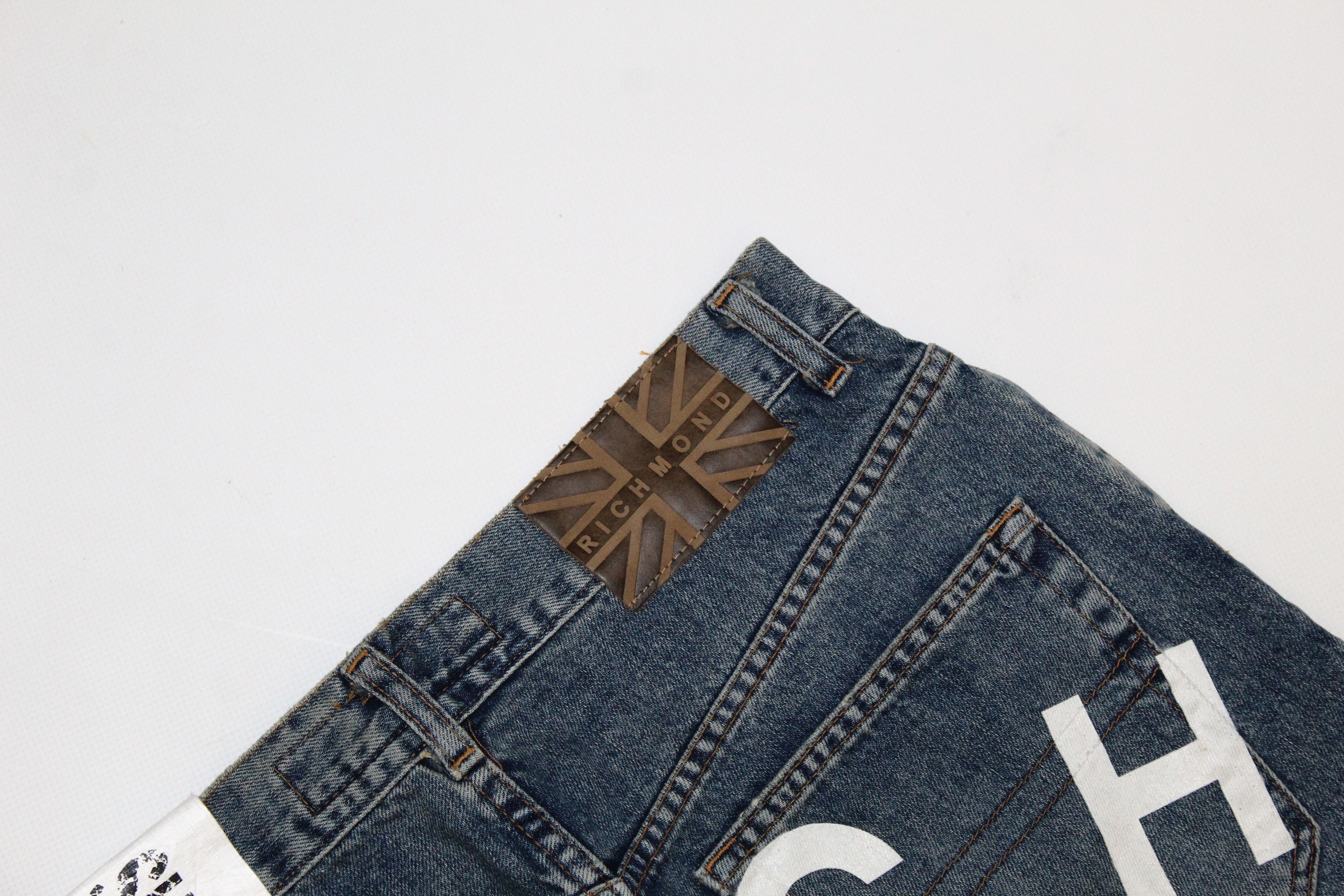 Richmond Denim Richmond Denim Super Skinny Stonewash Spellout Jeans Size US 30 / EU 46 - 7 Thumbnail