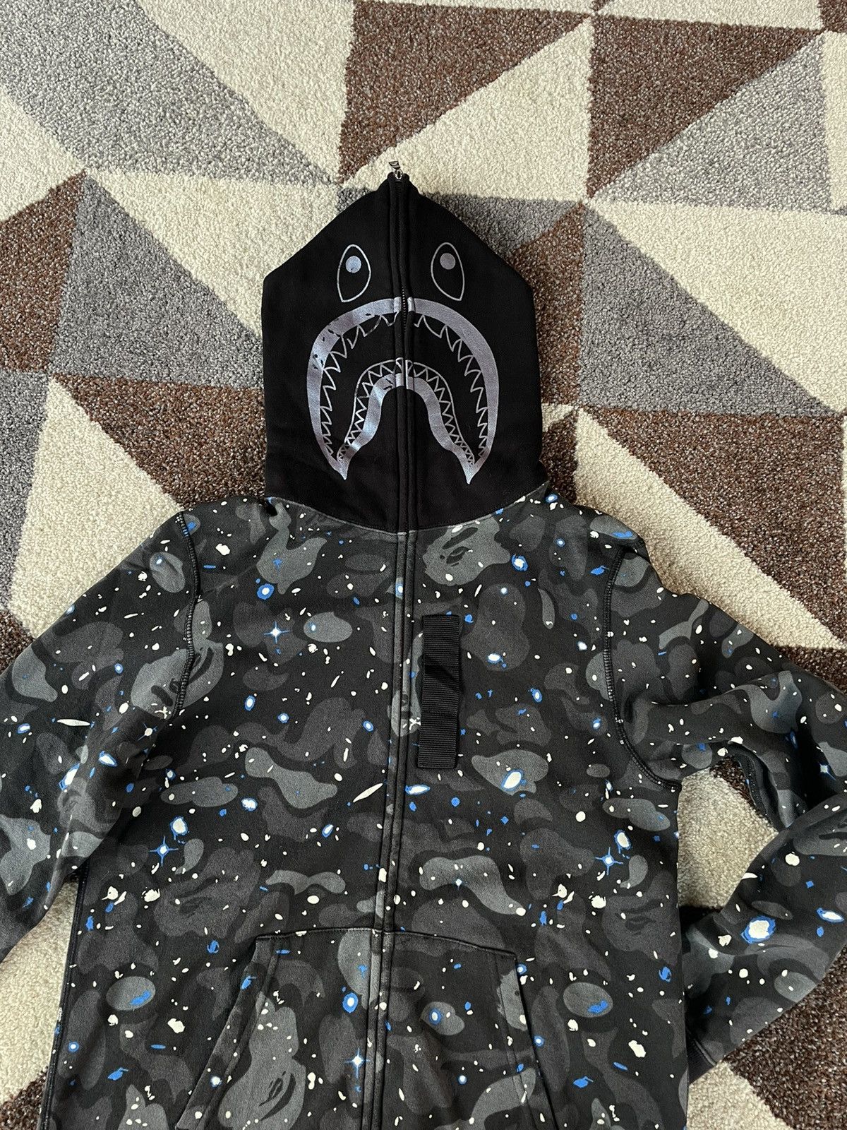 Bape Space Camo Shark Full Zip Hoodie Size S / US 4 / IT 40 - 4 Thumbnail
