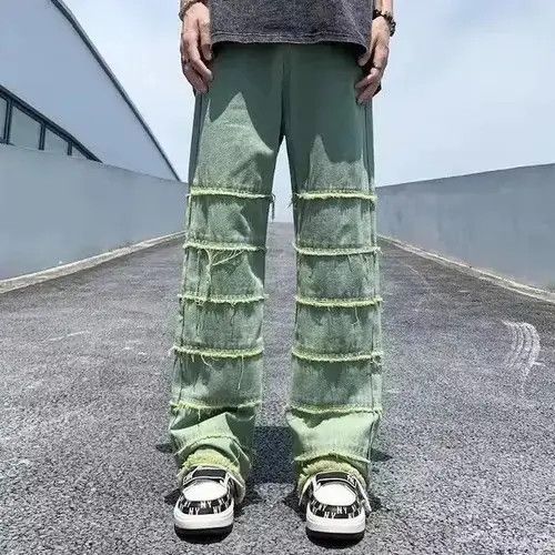 Y2K Streetwear Stacked Jeans Baggy Pants