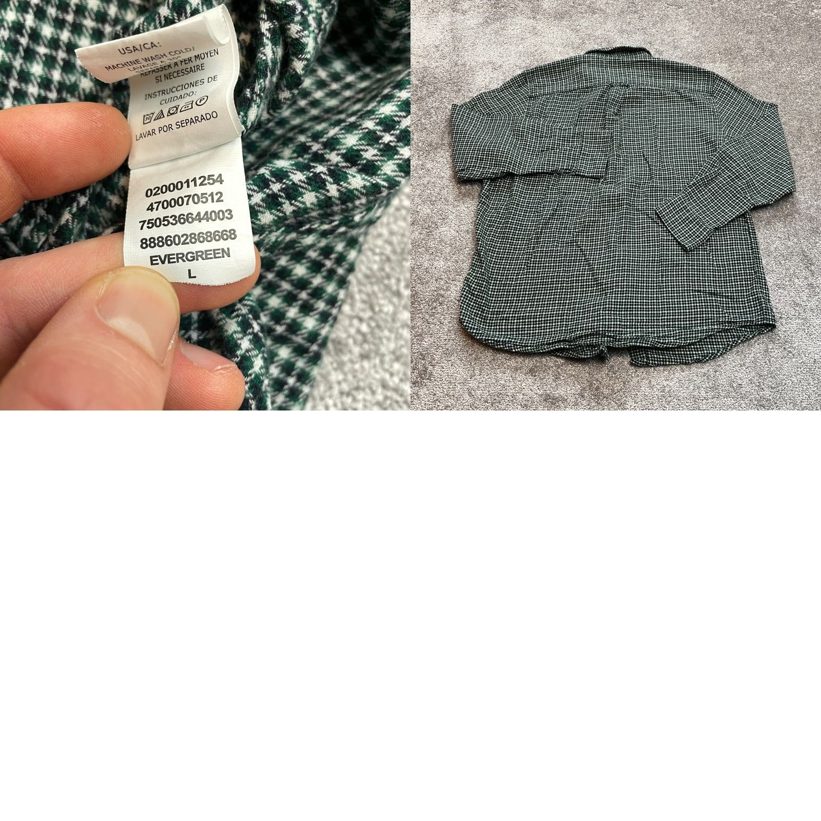 Chaps Chaps Button-Down Shirt Mens L Green Check Flannel Long Sleeve Collared Logo Size US L / EU 52-54 / 3 - 10 Thumbnail