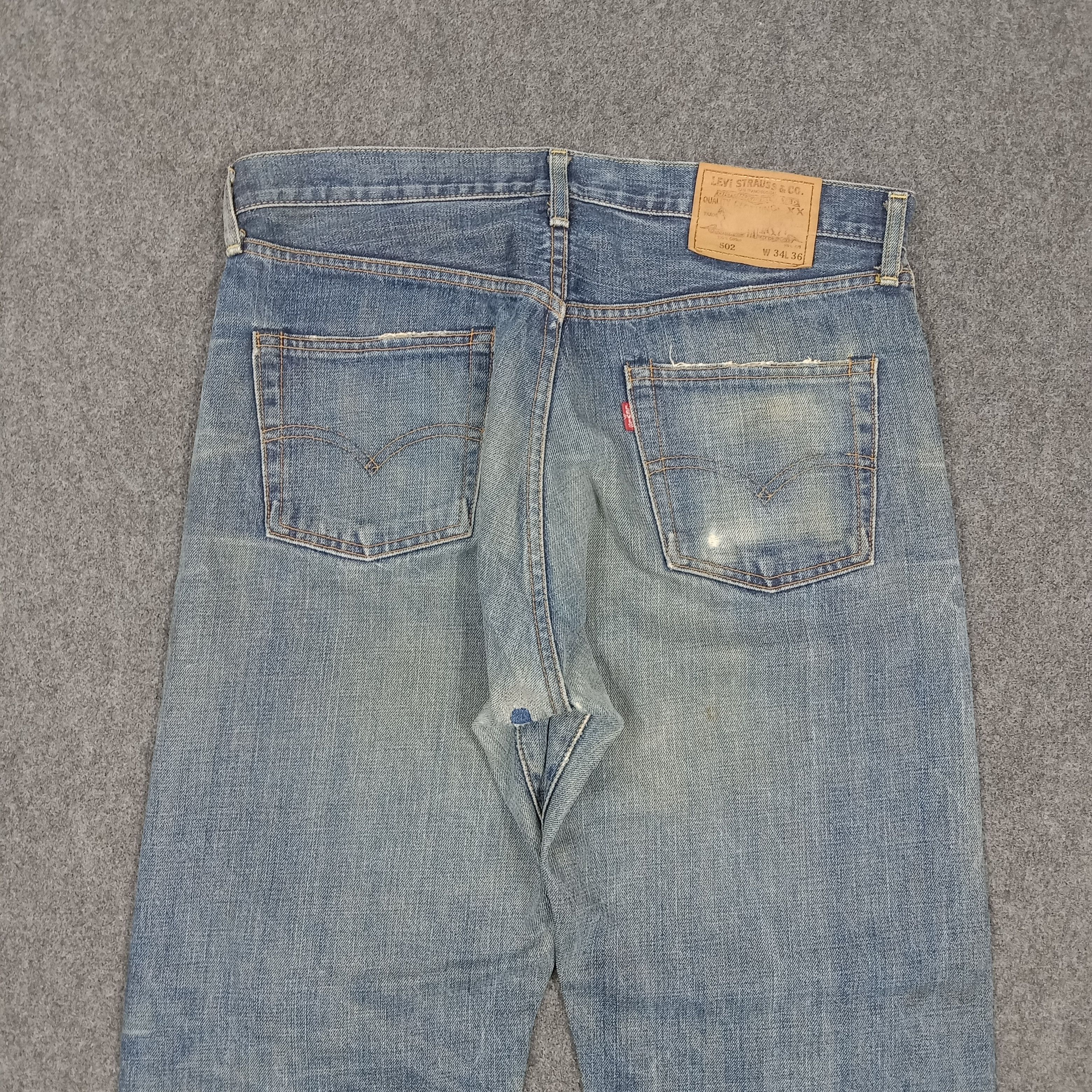 Levi's Levi's 502 Big E Selvedge Distressed 90's Denim Jeans E1A33 Size US 34 / EU 50 - 6 Thumbnail