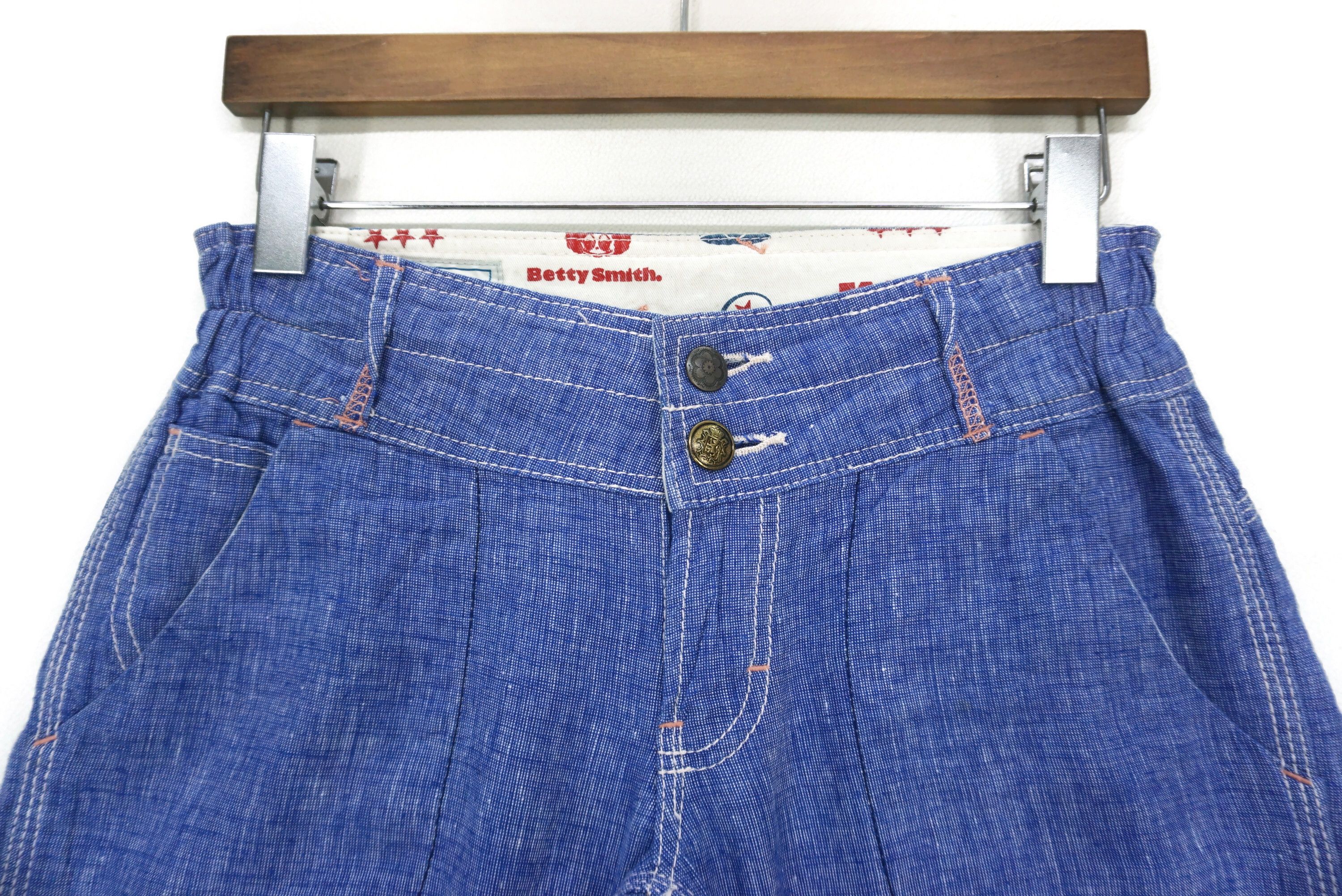 Japanese Brand Betty Smith Pants Size W27xL26.5 Low-Rise Linen Cropped Size 27" / US 4 / IT 40 - 3 Thumbnail