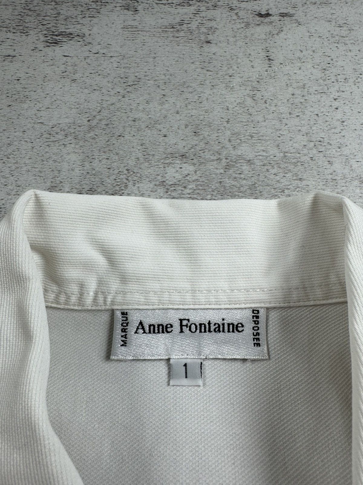 ANNE FONTAINE Anne Fontaine 1 Size Vintage Designer Women’s White Blazer Coat Shirt Jacket Size S / US 4 / IT 40 - 9 Thumbnail